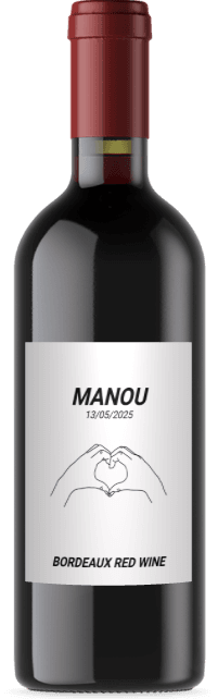 Personalised Red Wine Half Bottle – photo 1