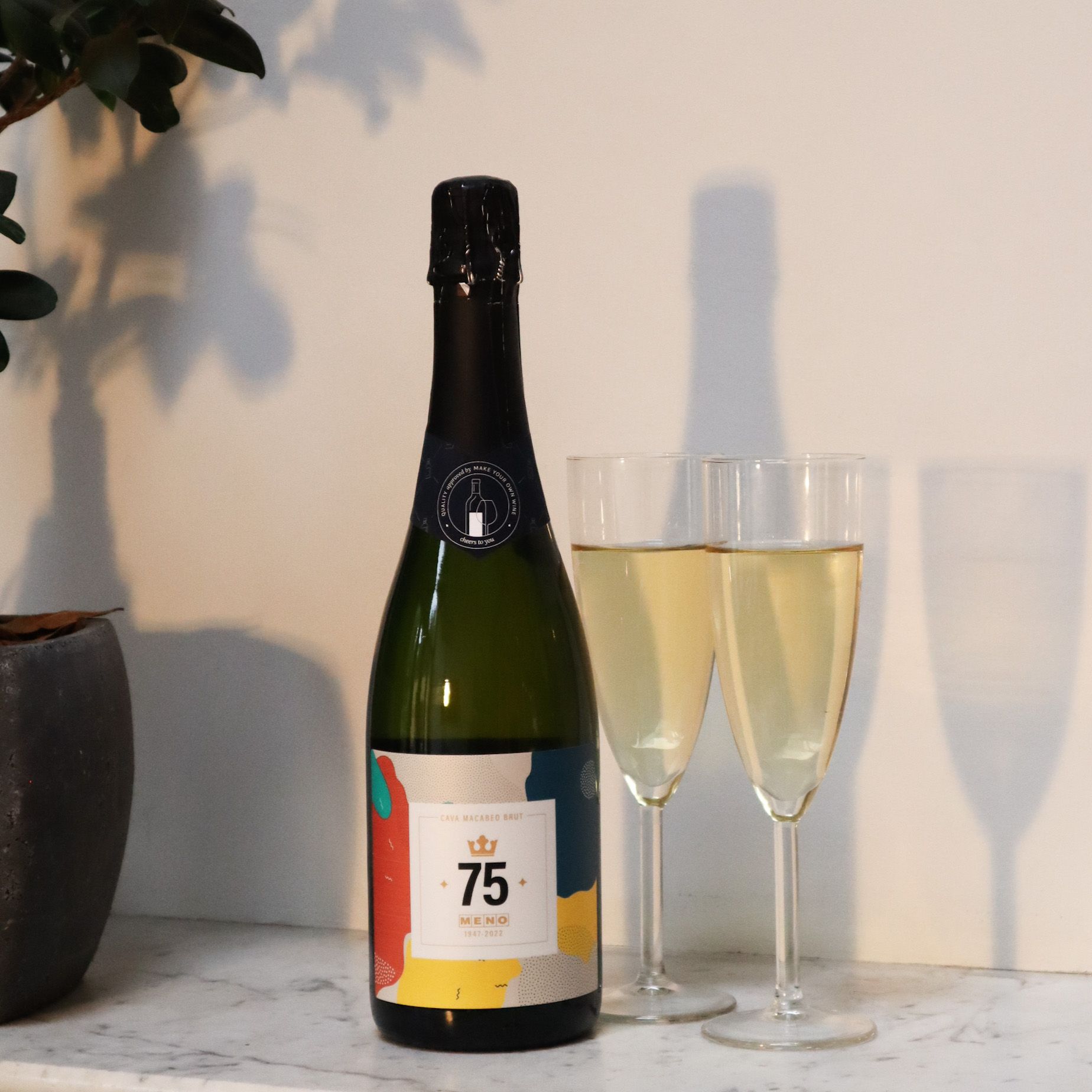 Bedrukte fles cava2