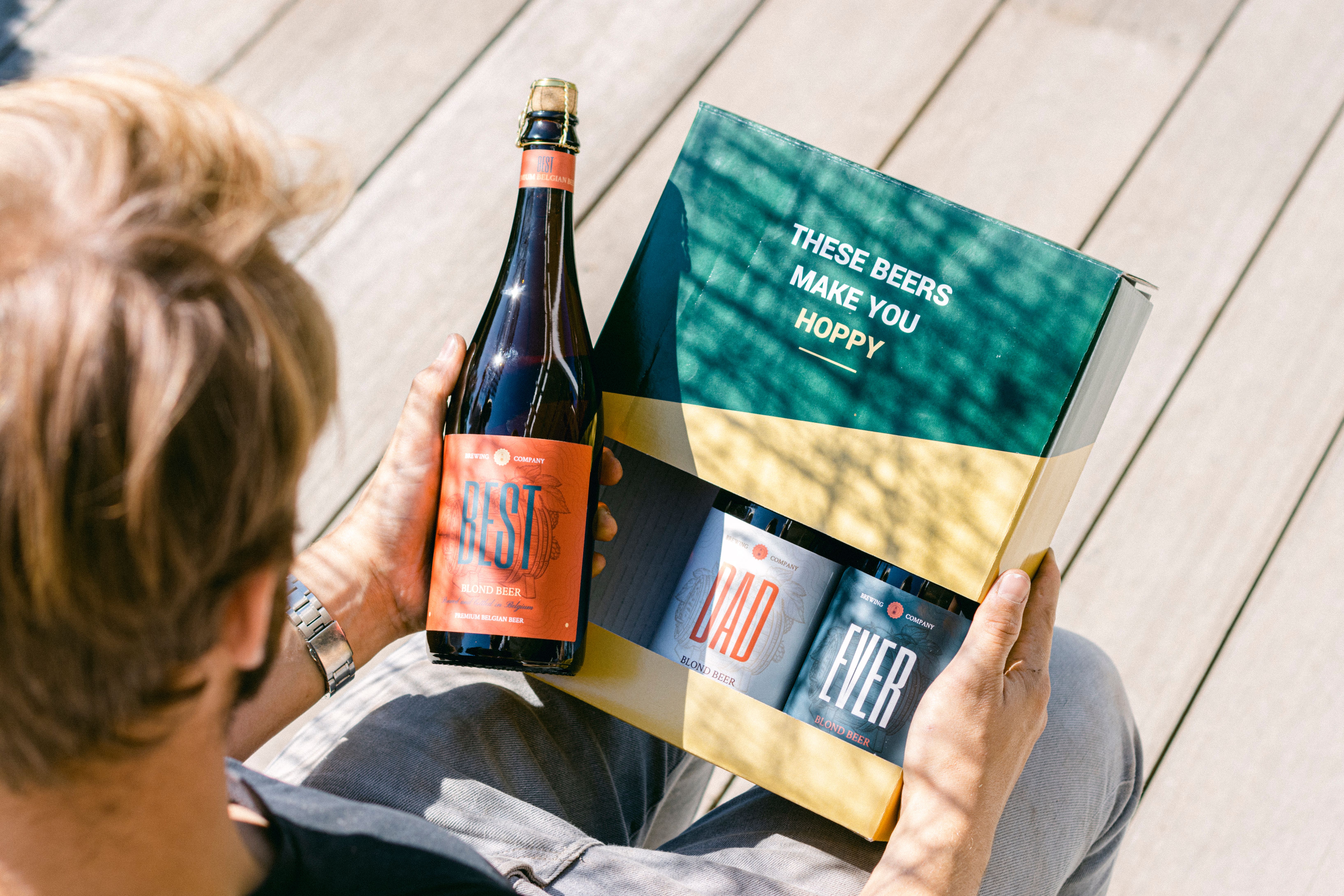 coffret cadeau bière - avec photo et prénom