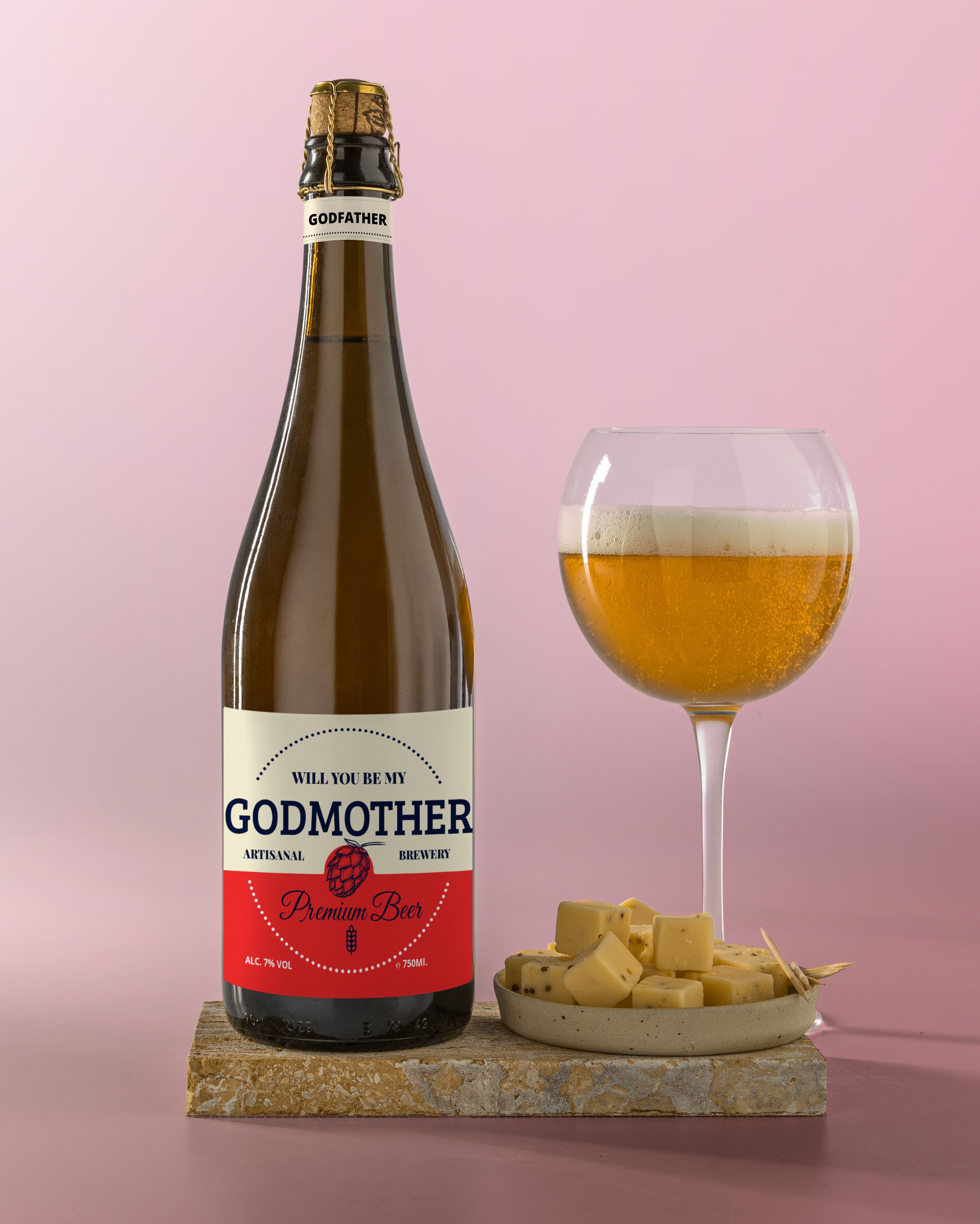 Gepersonaliseerd Bier als Wil Je Mijn Meter Zijn Cadeau