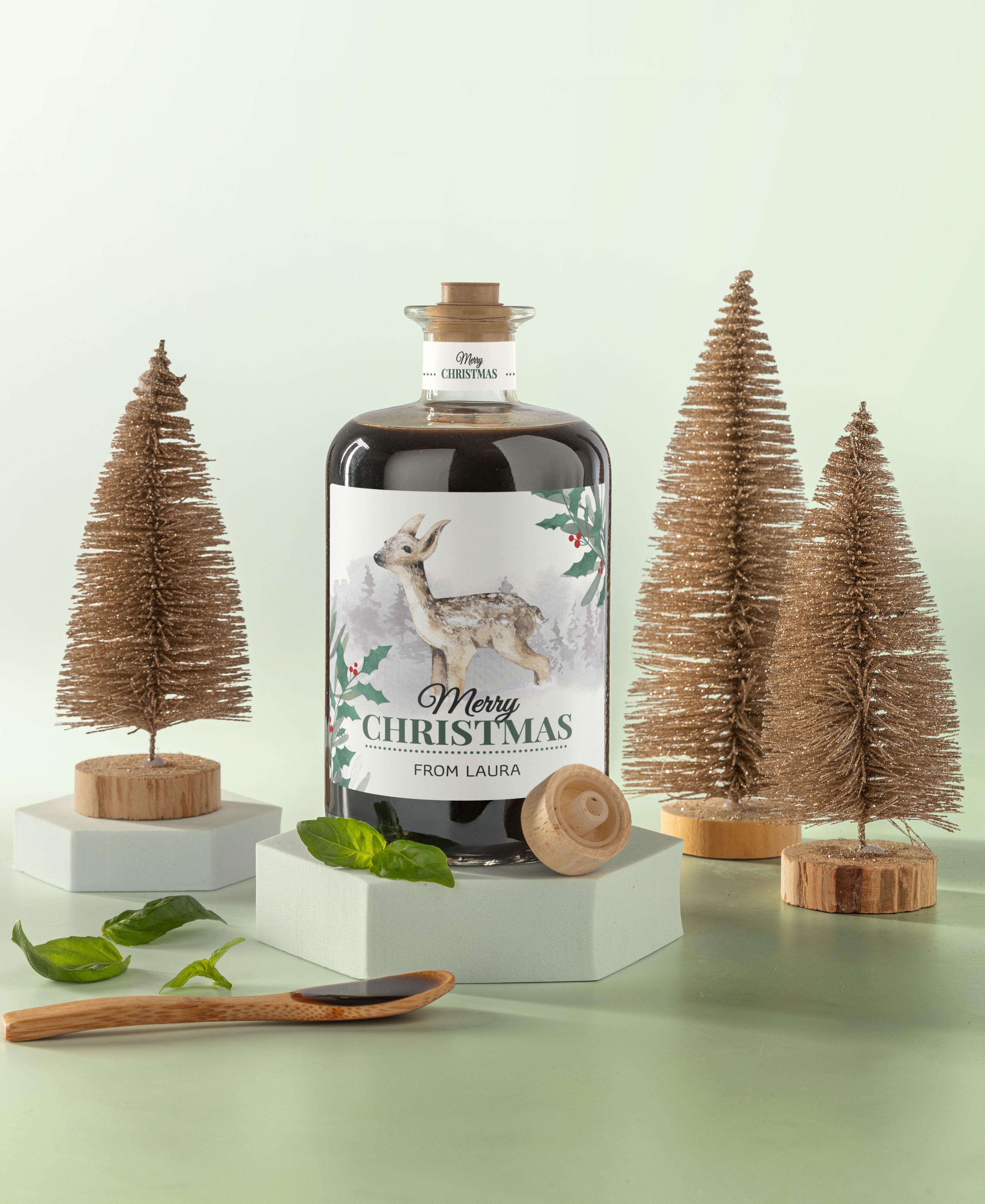 Gepersonaliseerde Balsamico als Kerstcadeau