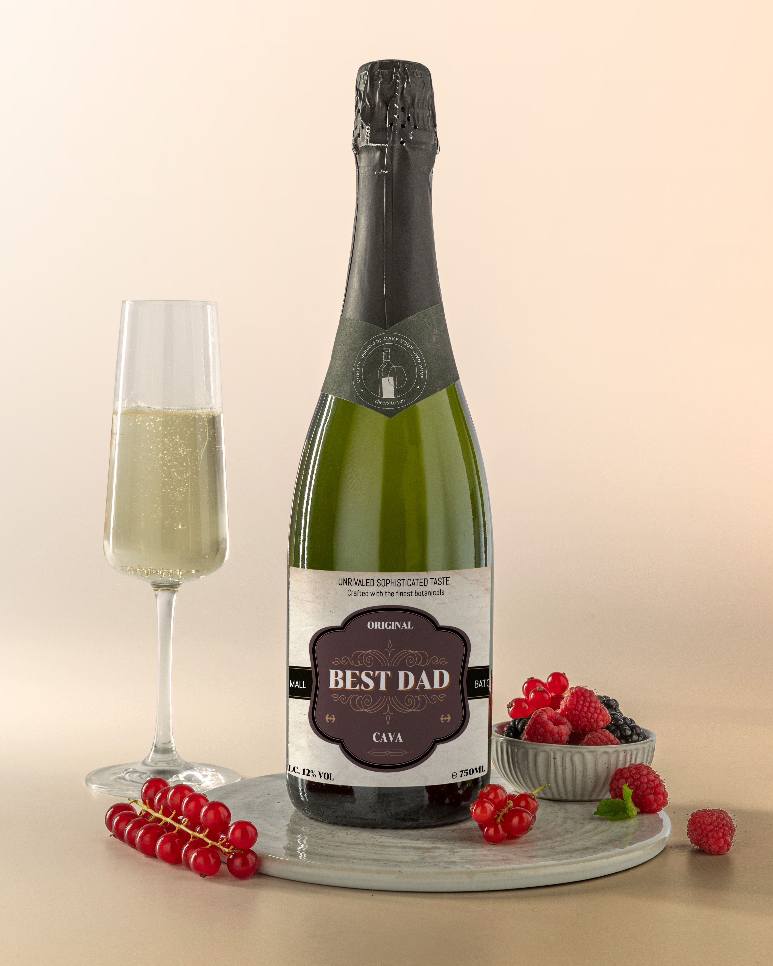 Gepersonaliseerde Cava als Cadeau voor Papa