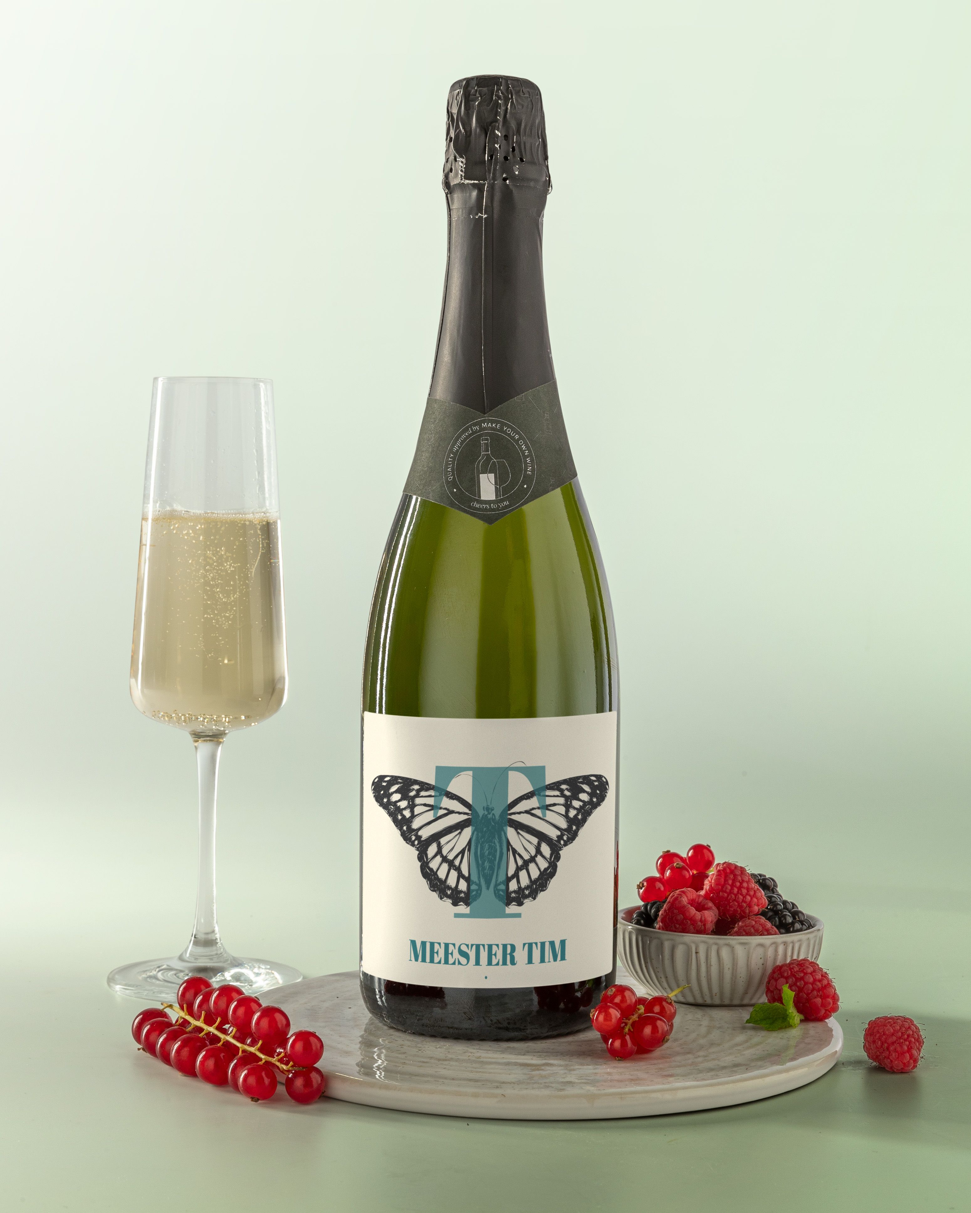 Gepersonaliseerde Cava als Juf Bedankje