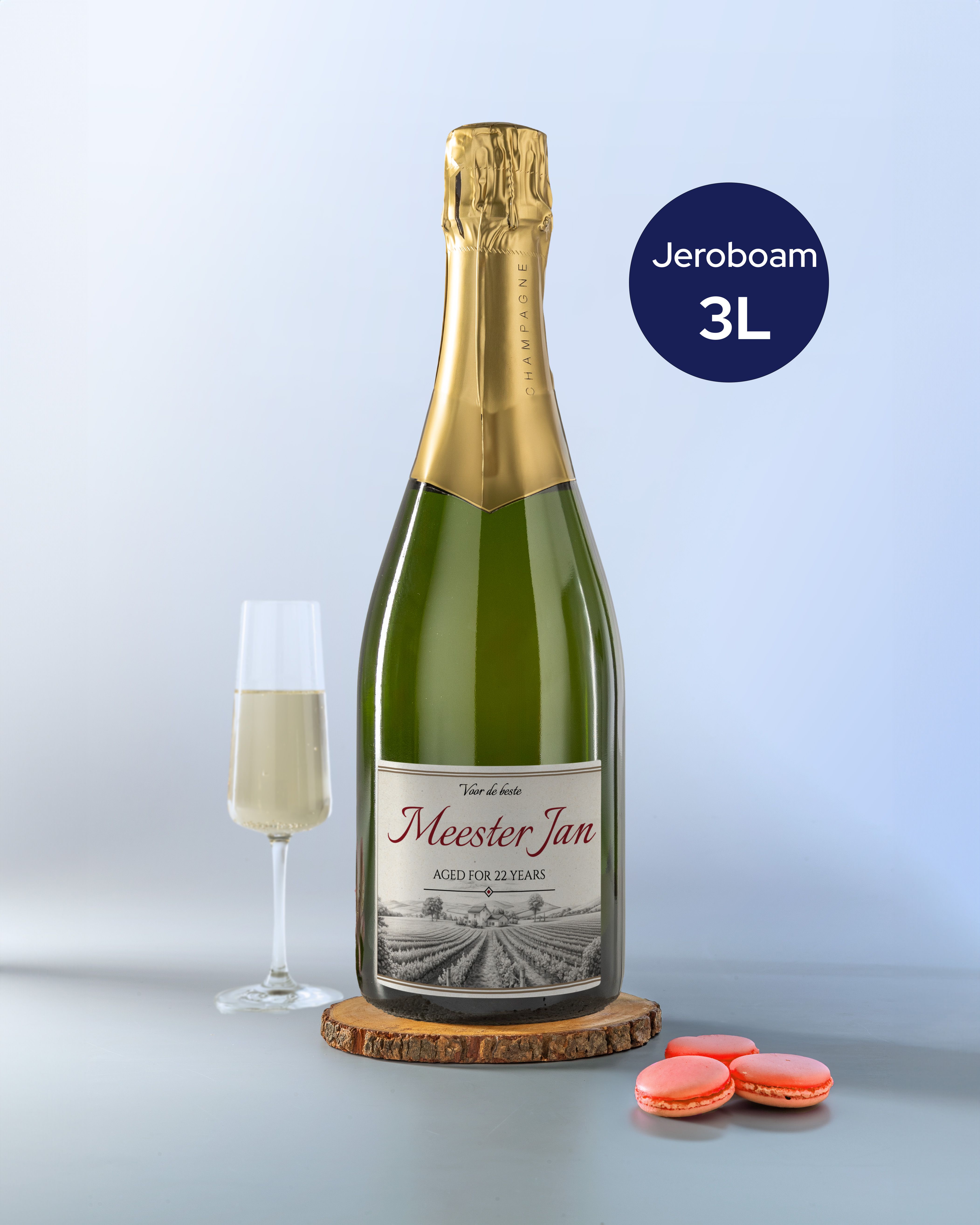 Gepersonaliseerde Champagne Jeroboam als Juf Bedankje