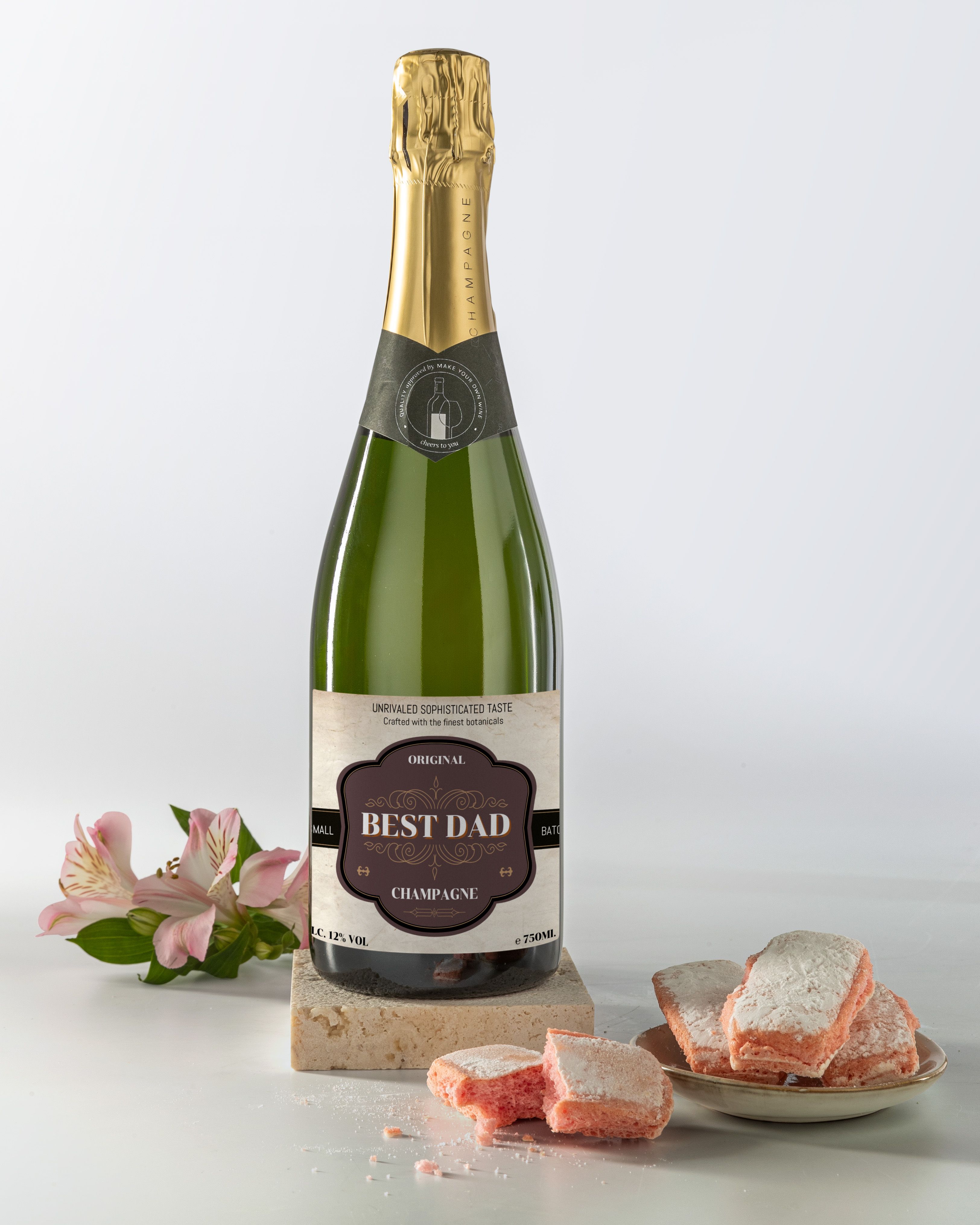 Gepersonaliseerde Champagne als Vaderdag Cadeau