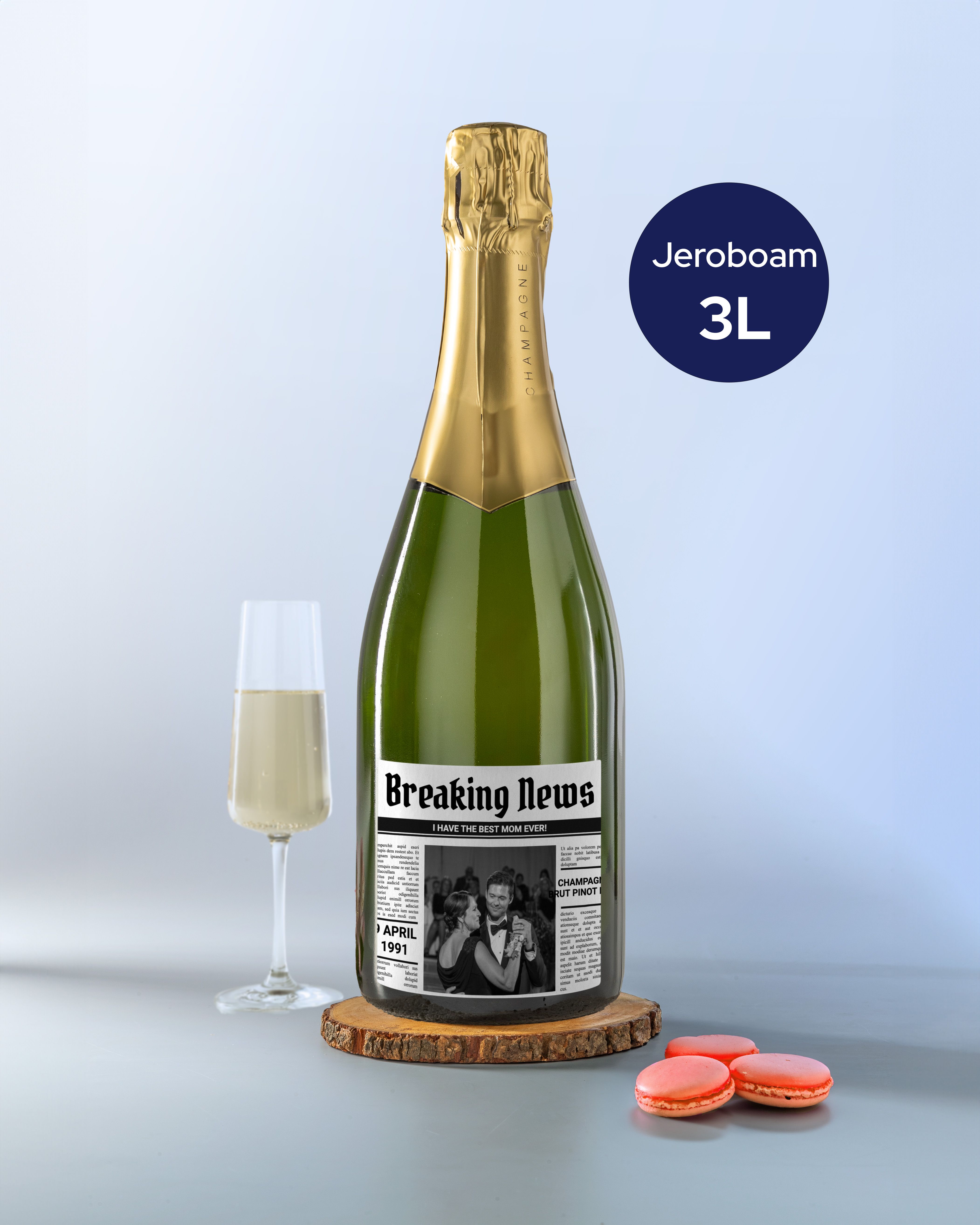 Gepersonaliseerde Champagne jeroboam als Moederdagcadeau