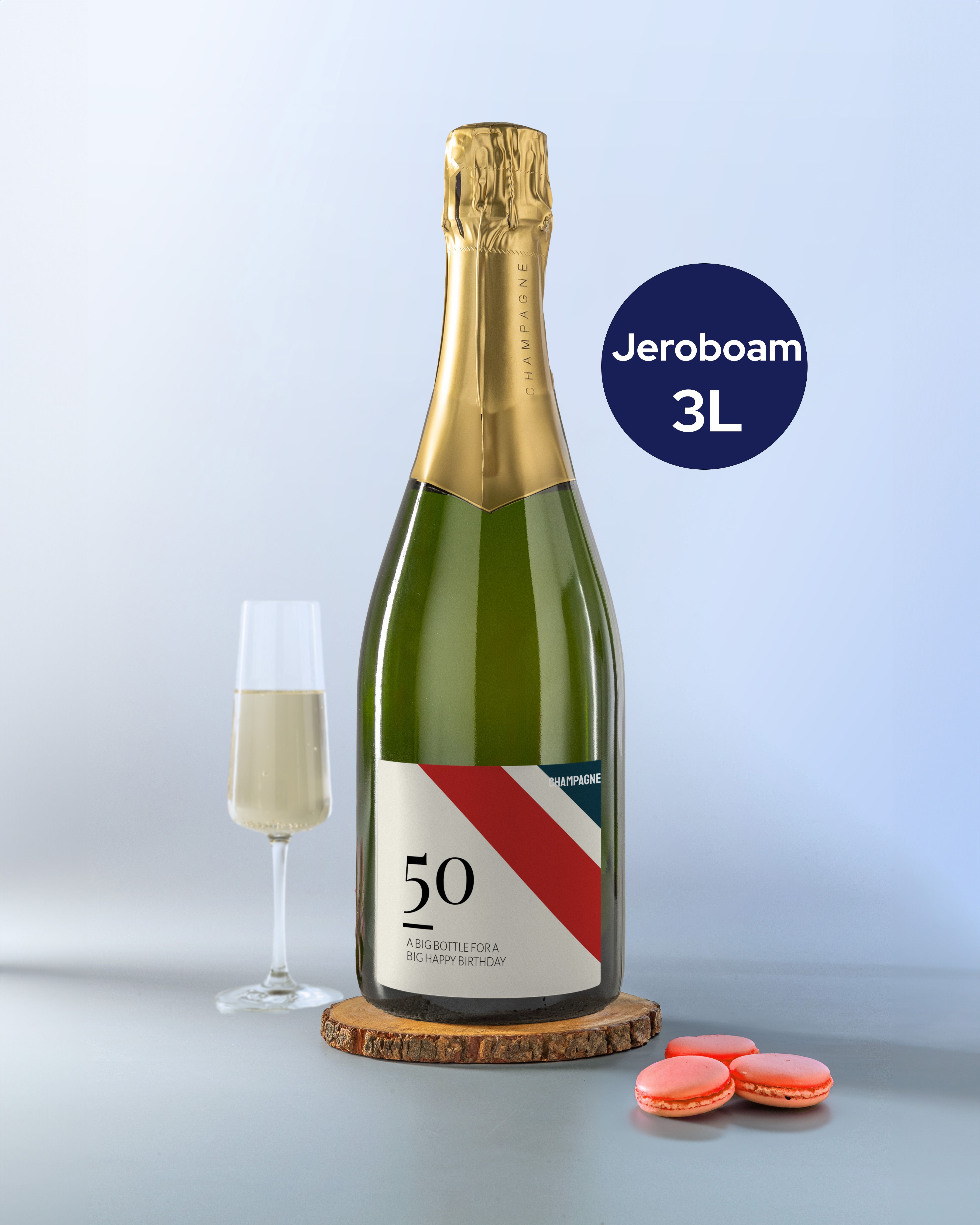 Gepersonaliseerde Champagne jeroboam als verjaardagscadeau