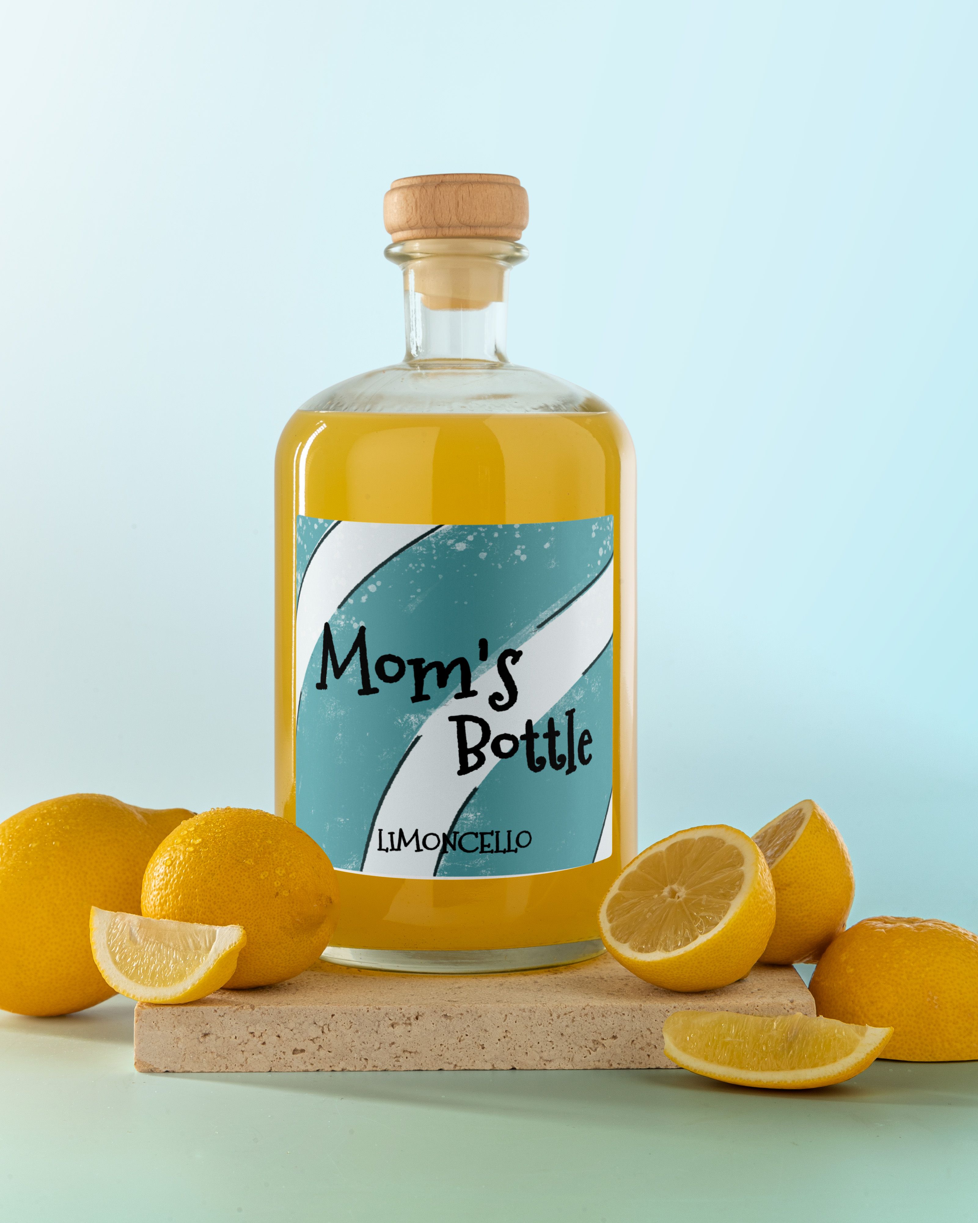 Gepersonaliseerde Limoncello Magnum als Moederdag Cadeau