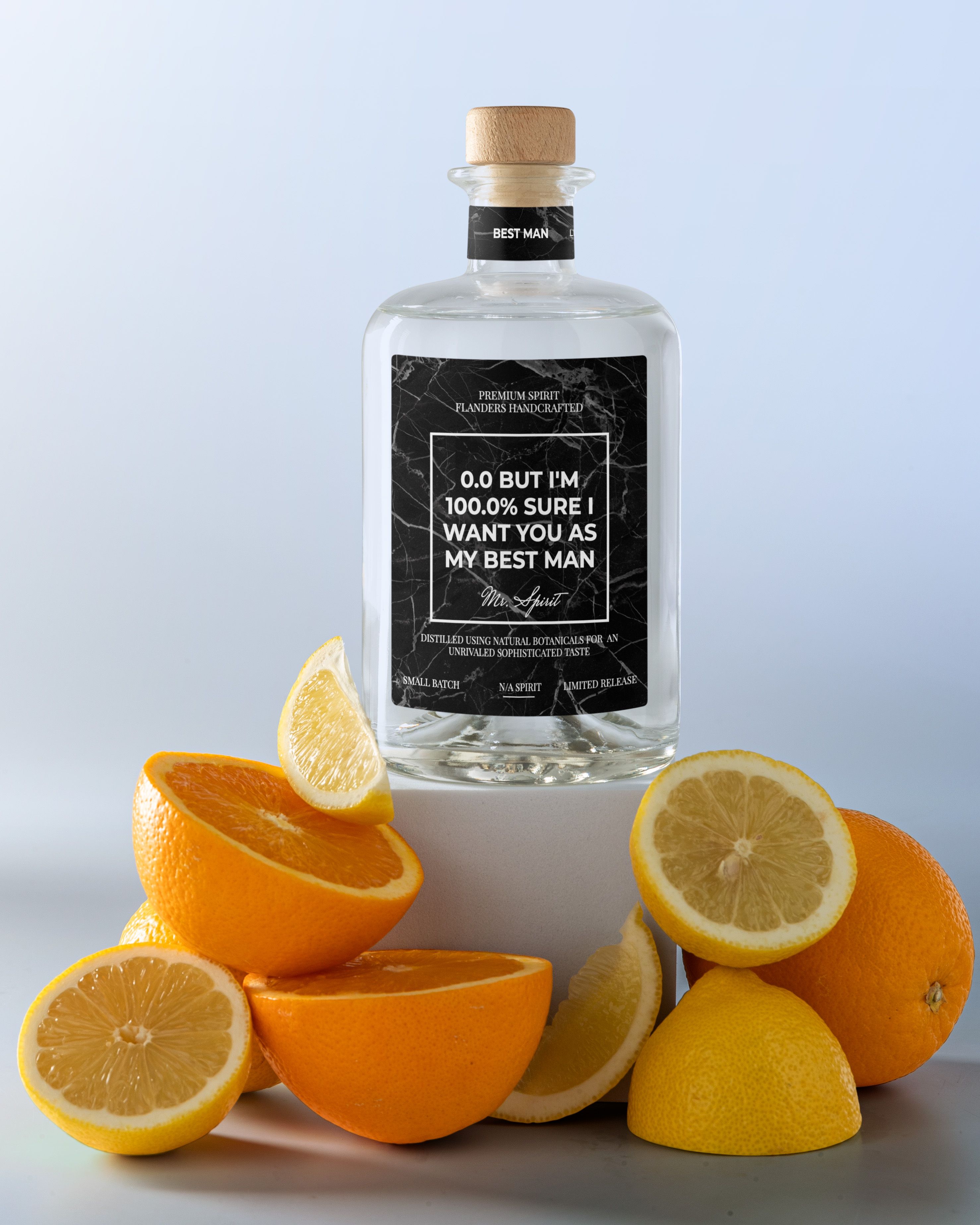 Gepersonaliseerde NA Gin als  Wil Je Mijn Getuige Zijn Cadeau