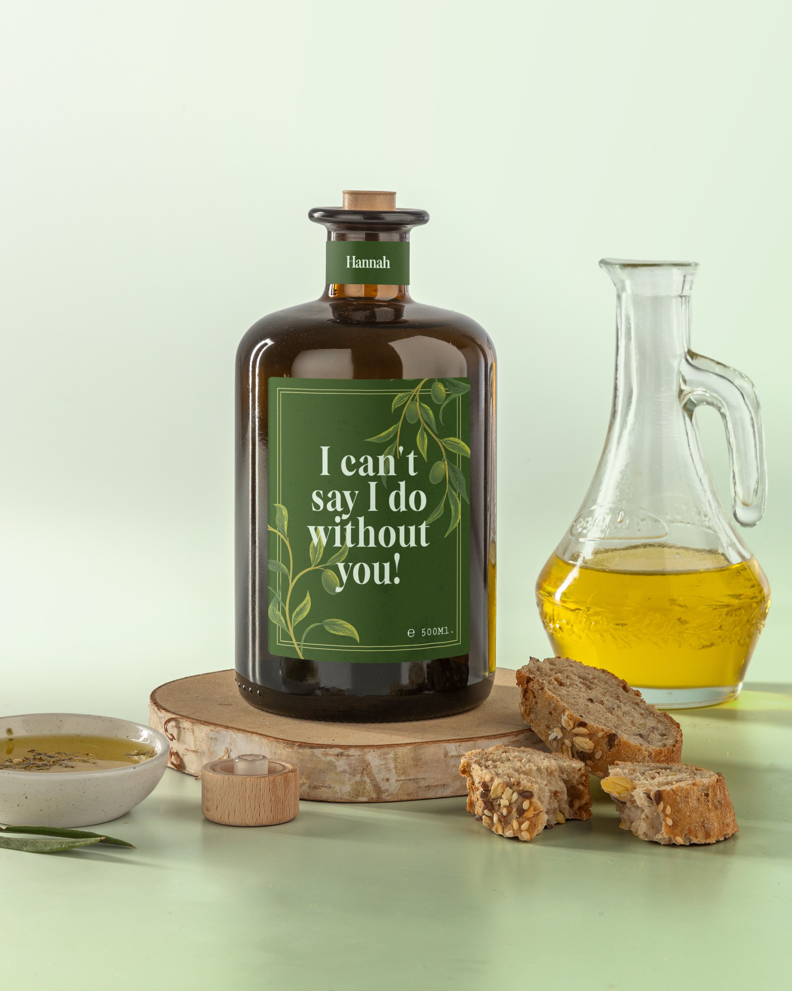 Gepersonaliseerde Olijfolie als Wil Je Mijn Getuige Zijn Cadeau