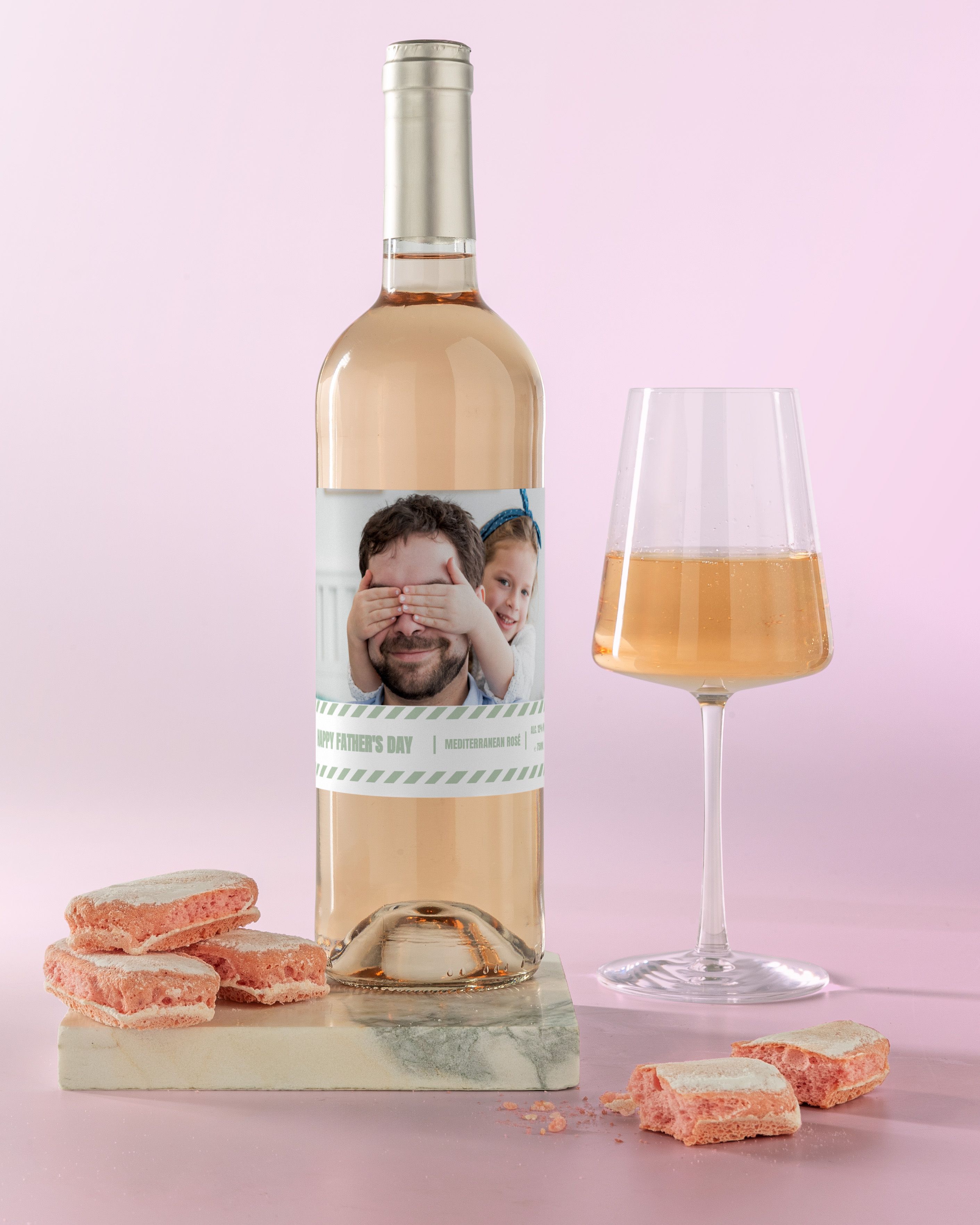 Gepersonaliseerde Rosé Wijn als Vaderdag Cadeau