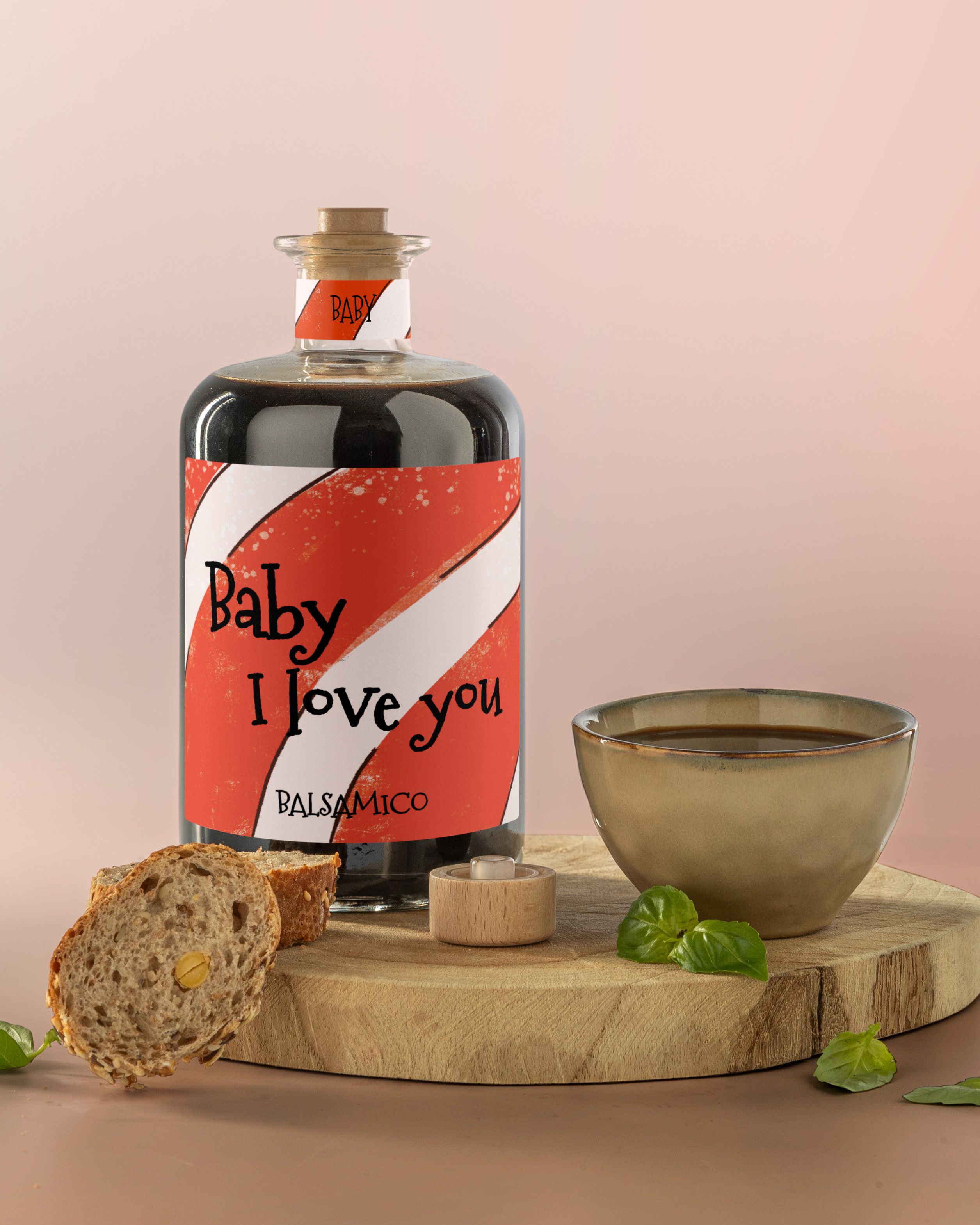 Gepersonaliseerde balsamico als valentijnscadeau