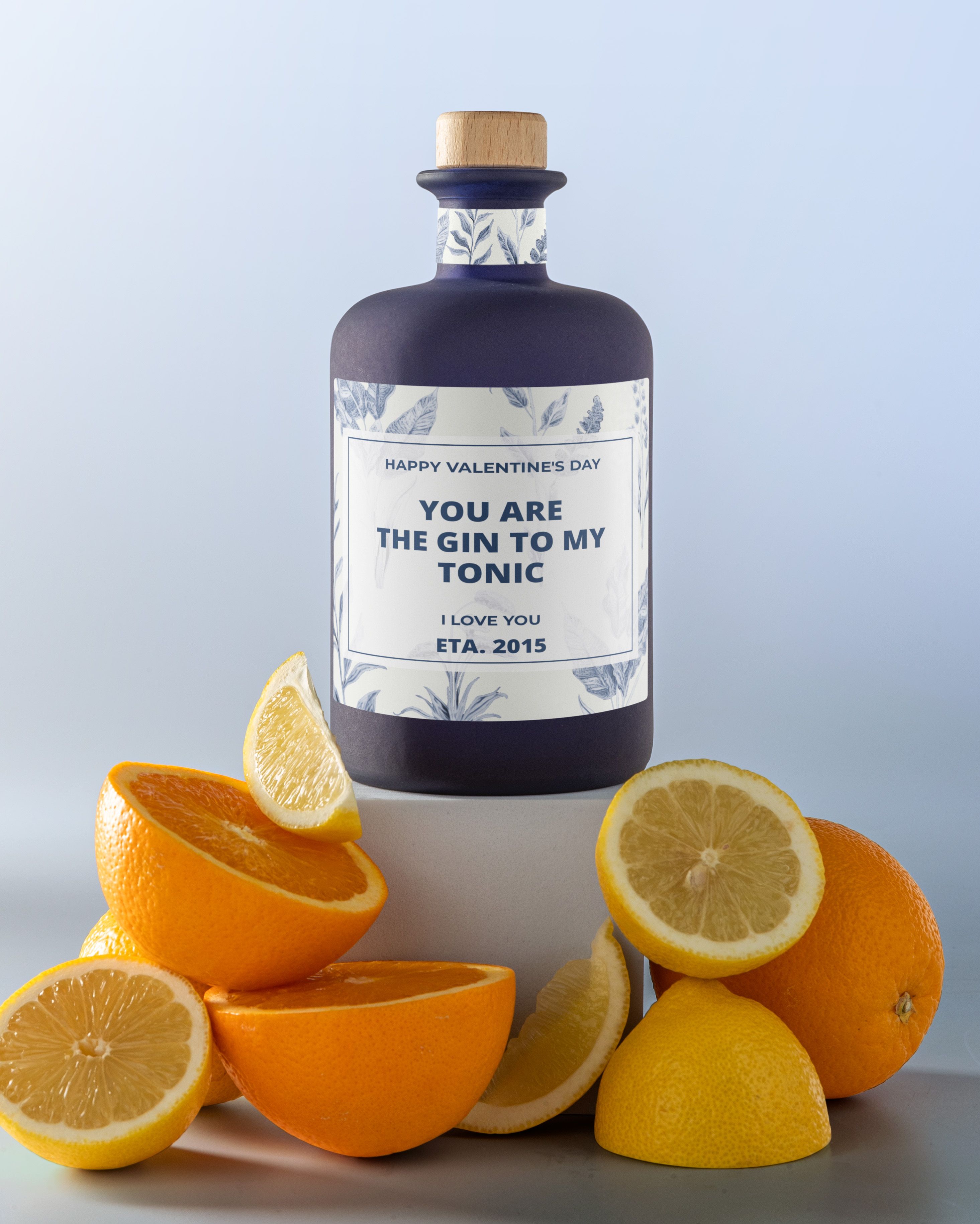 Gepersonaliseerde gin als valentijnscadeau
