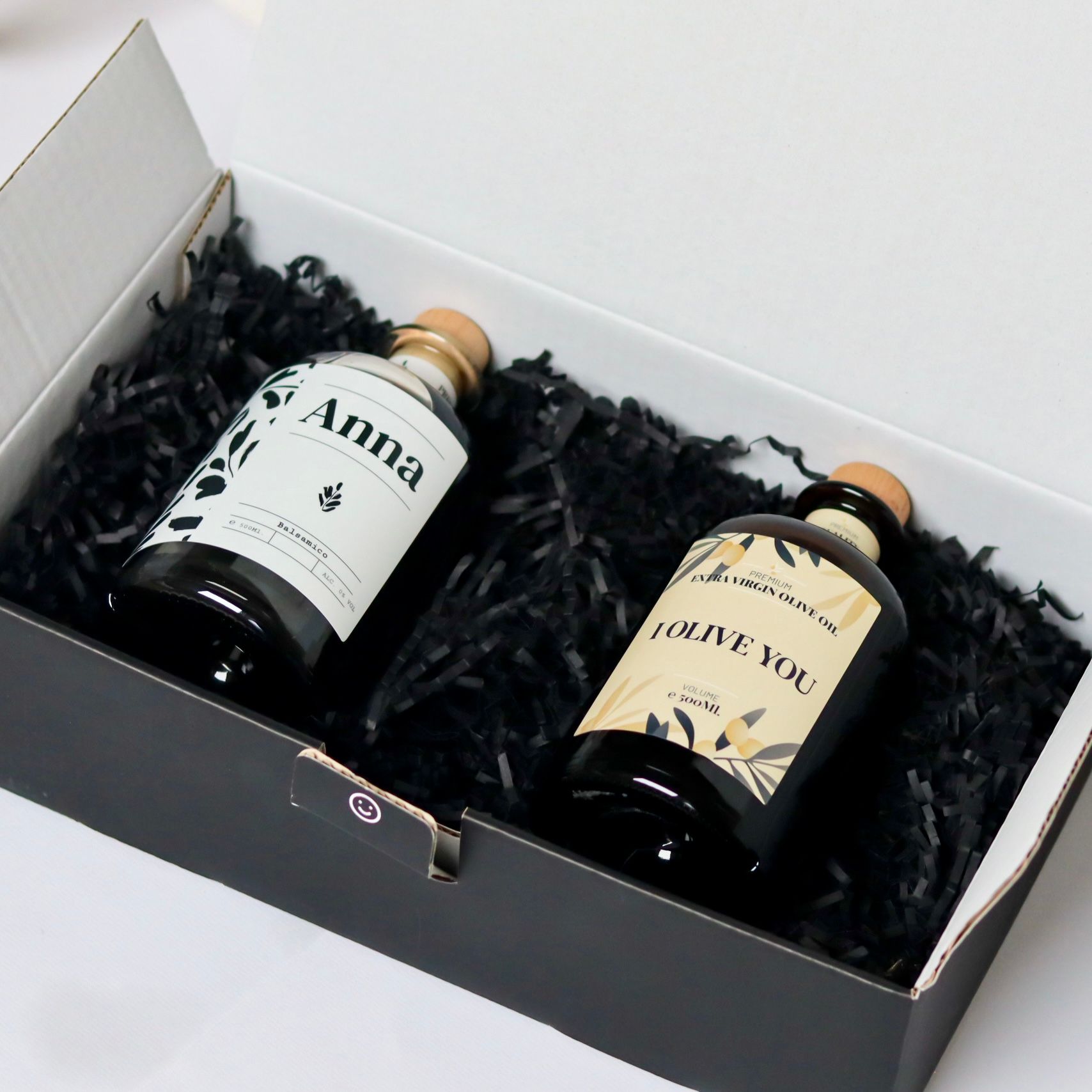 Olive oil balsamic package