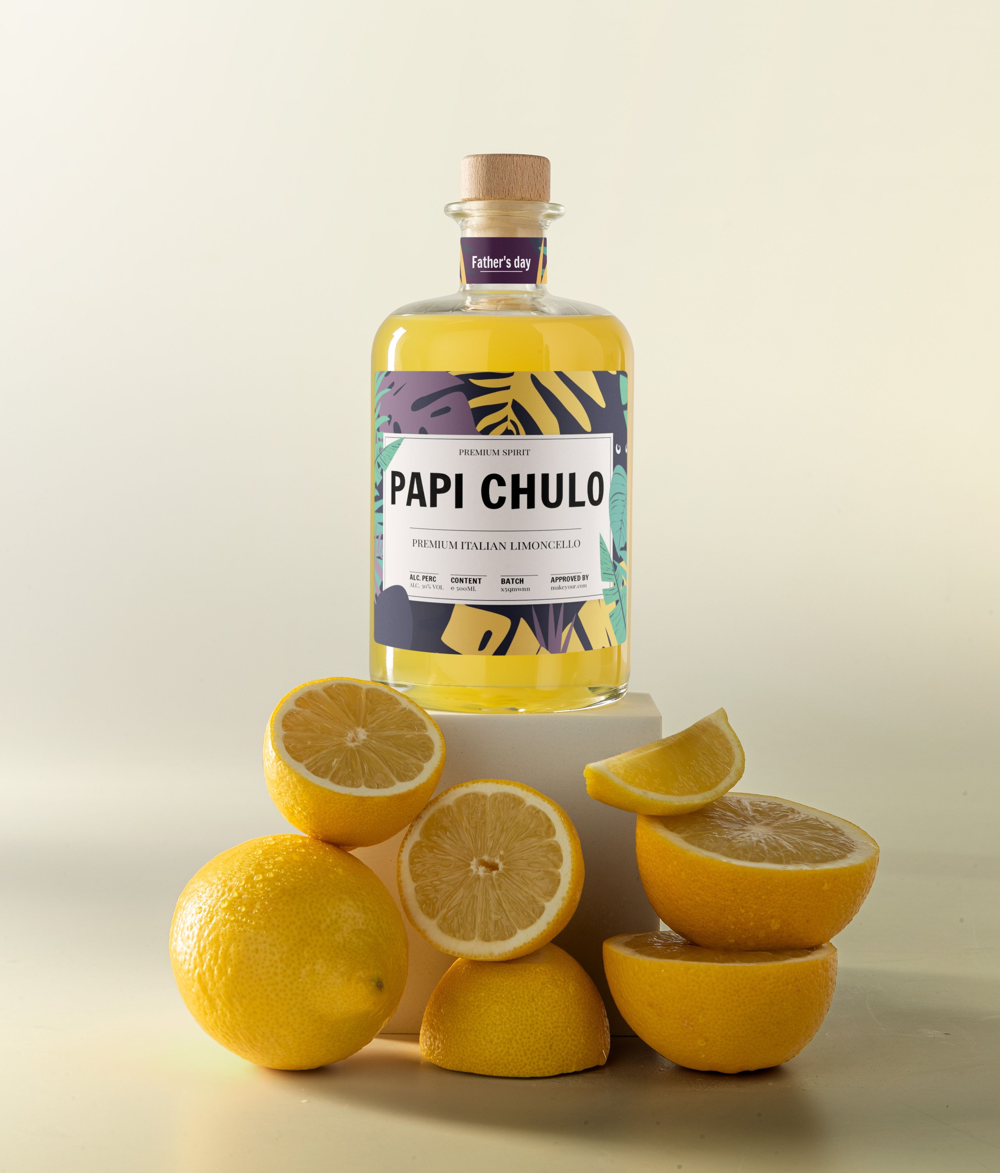 Papi Chulo Gepersonaliseerde Limoncello