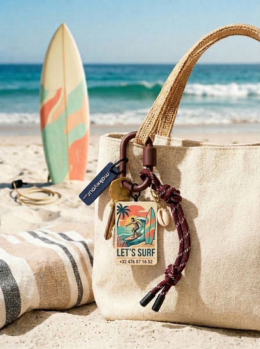Personalised Bag Charm Bordeaux