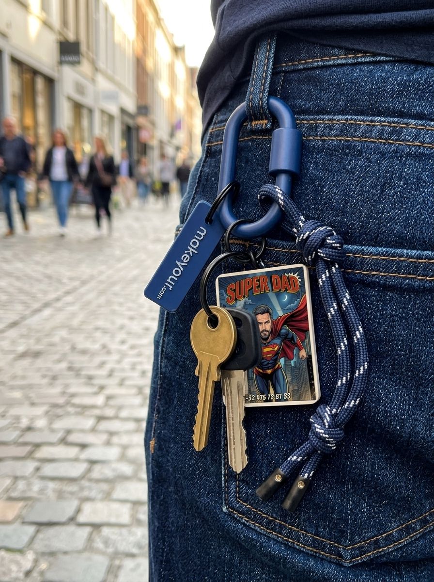 Personalised Keychain Blue