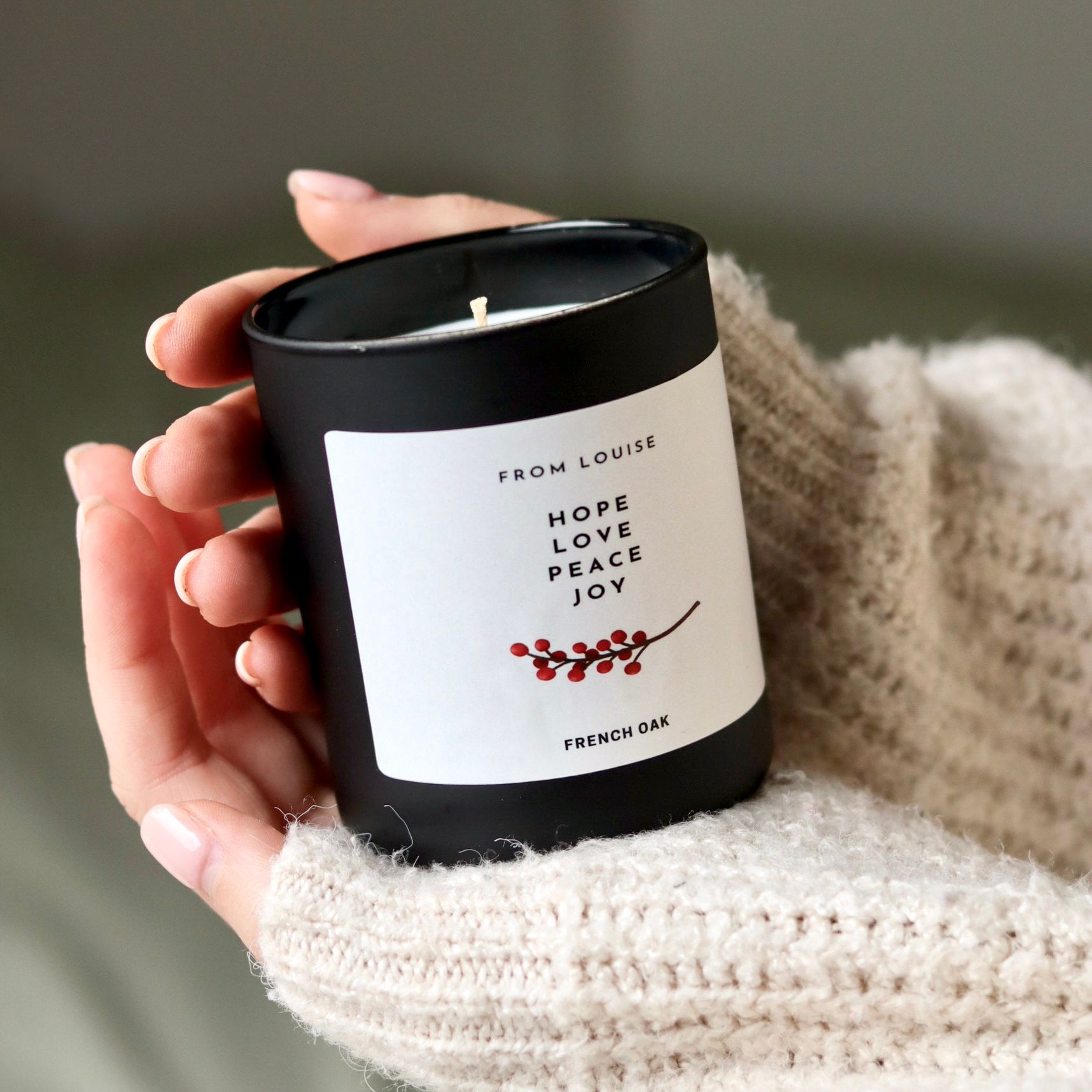 Personalised candle christmas (1)
