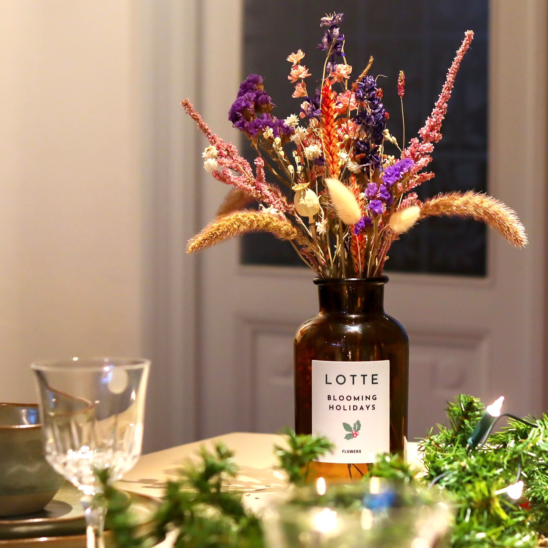 Personalised flowers christmas