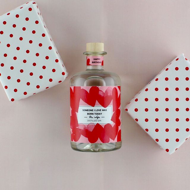 Persoonlijke gin voor verjaardag