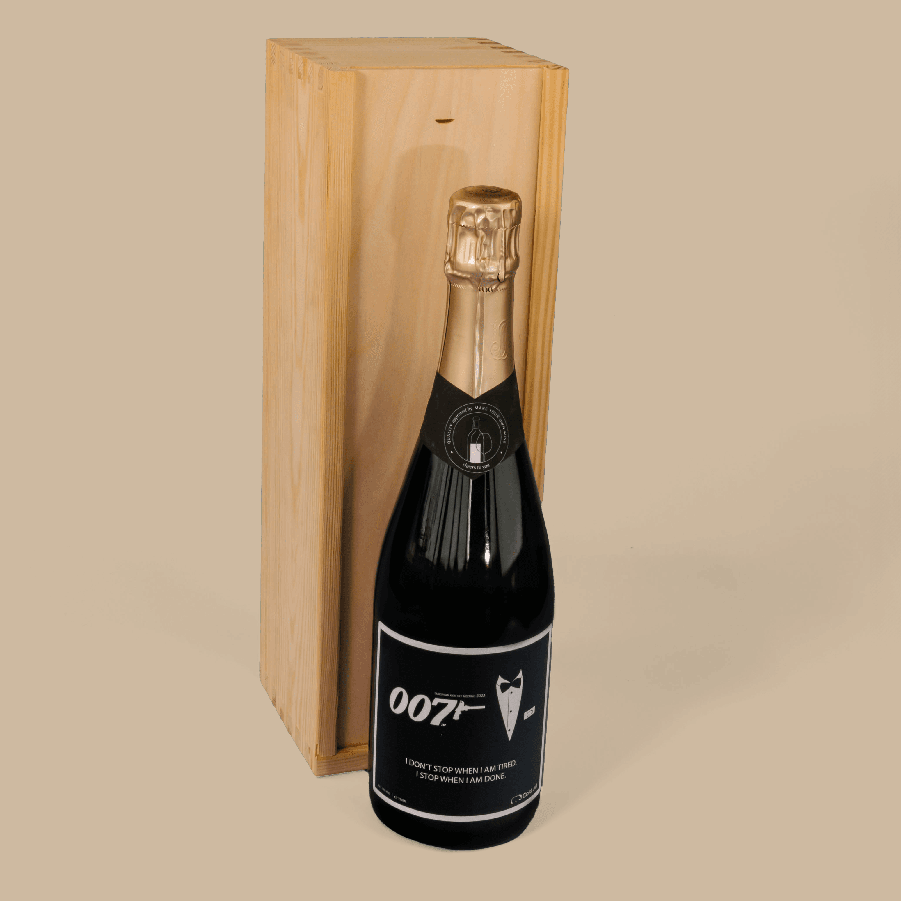 Wooden Box Champagne 15