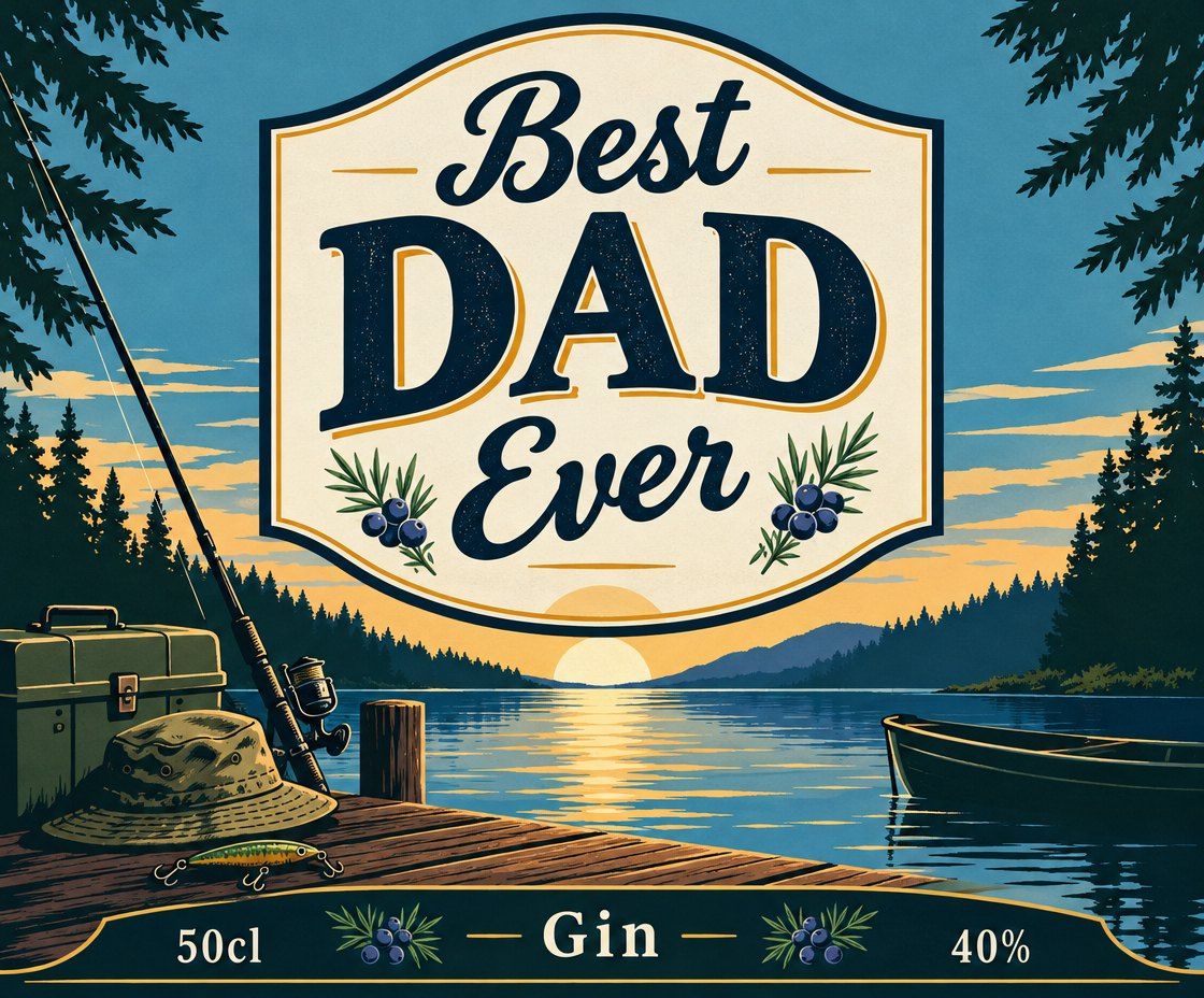 AI-label cadeau-voor-papa