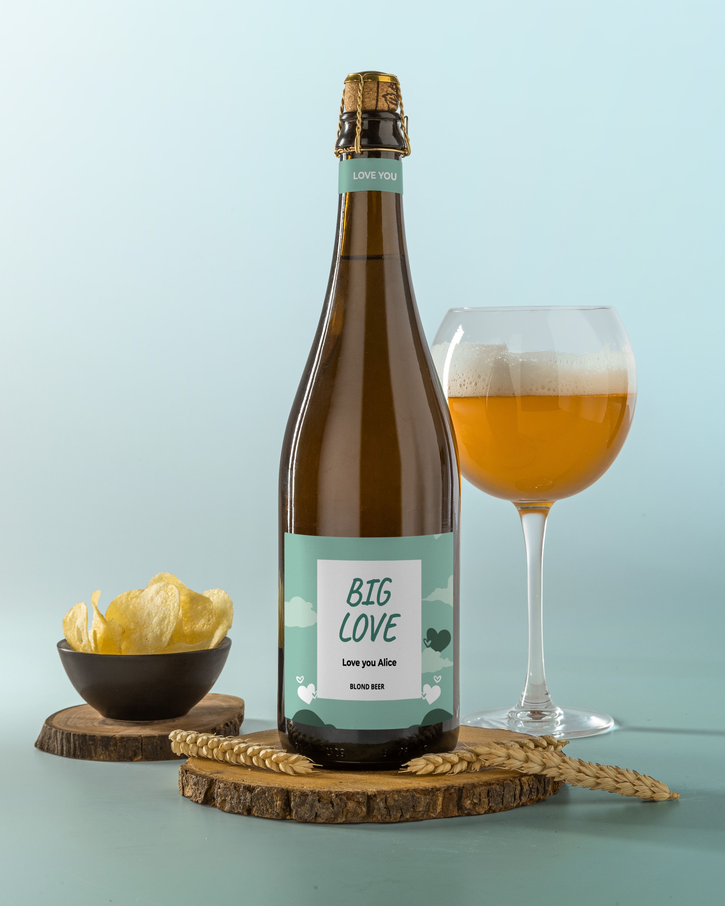 gepersonaliseerd bier als valentijns cadeau
