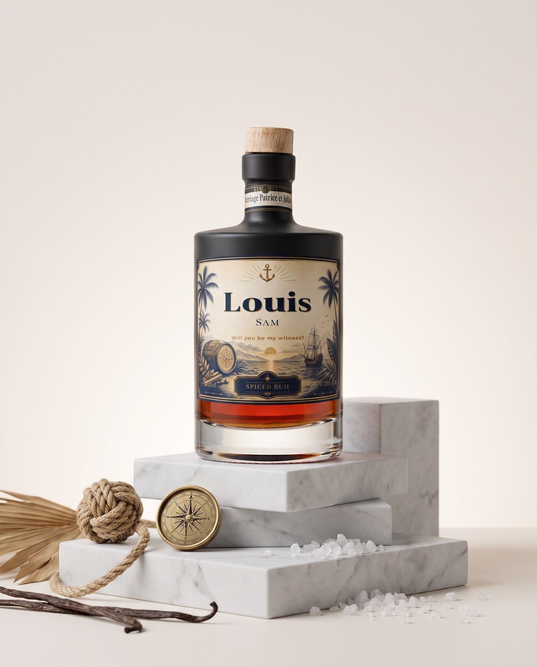 Gepersonaliseerde rum met Caribisch etiket