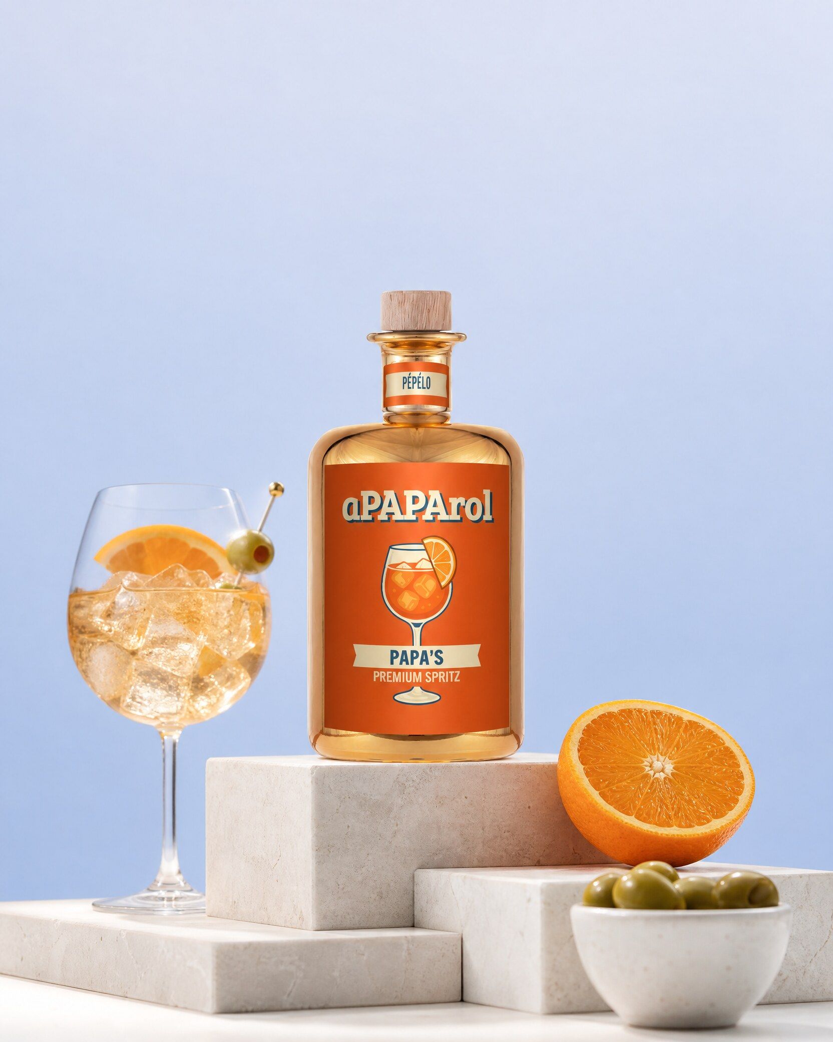 Gepersonaliseerde spritz als cadeau voor papa