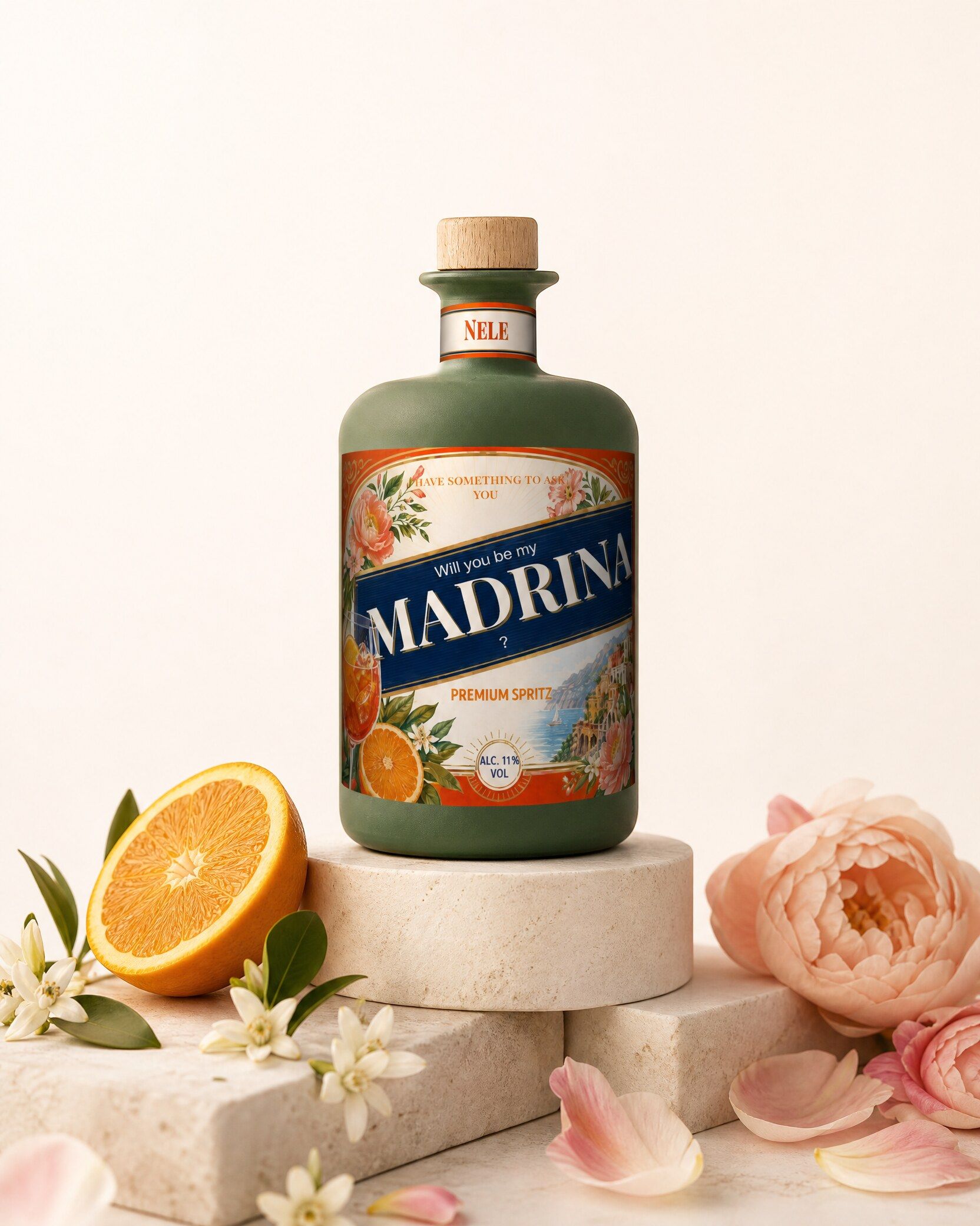 Gepersonaliseerde spritz om iemand meter te vragen