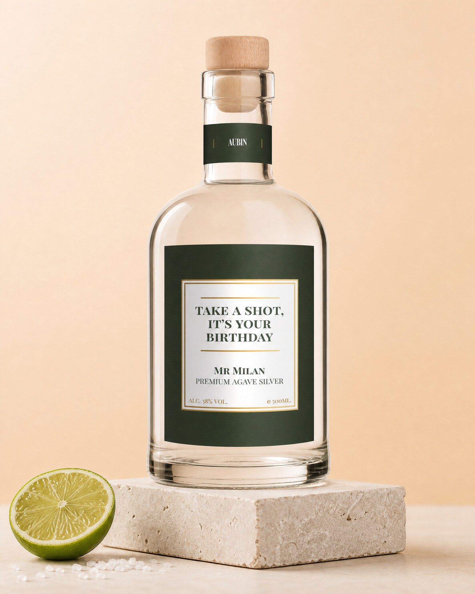 Gepersonaliseerde tequila als verjaardagscadeau