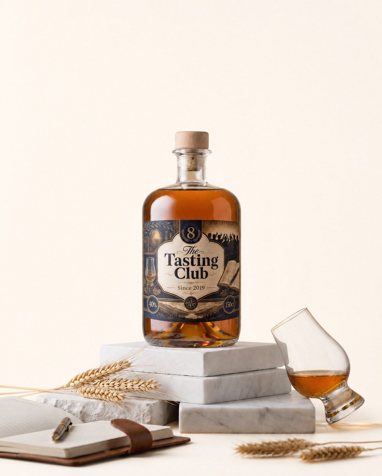 Gepersonaliseerde whisky magnum als bedankje voor een proefclub