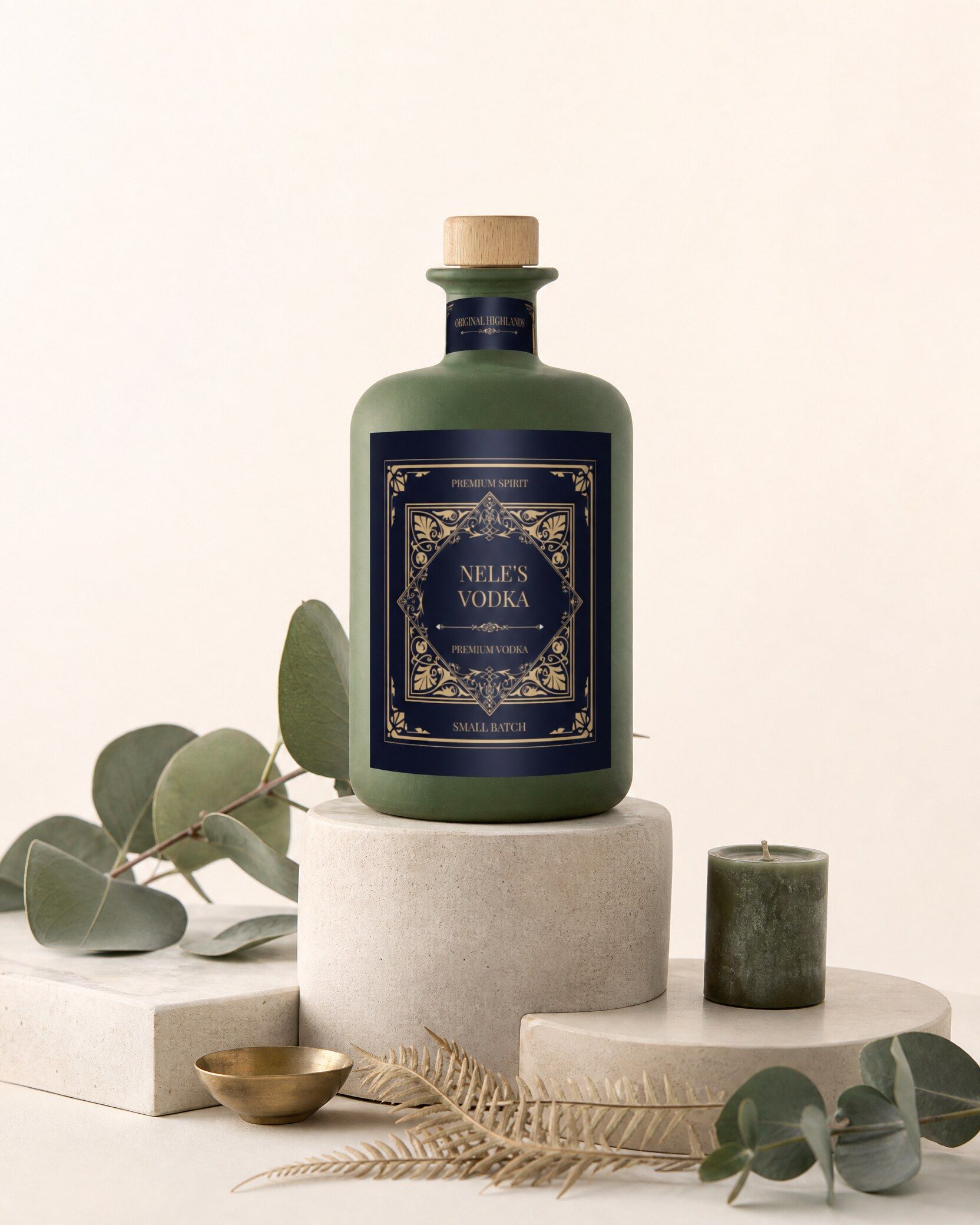 Gepersonaliseerde wodka met klassiek etiket