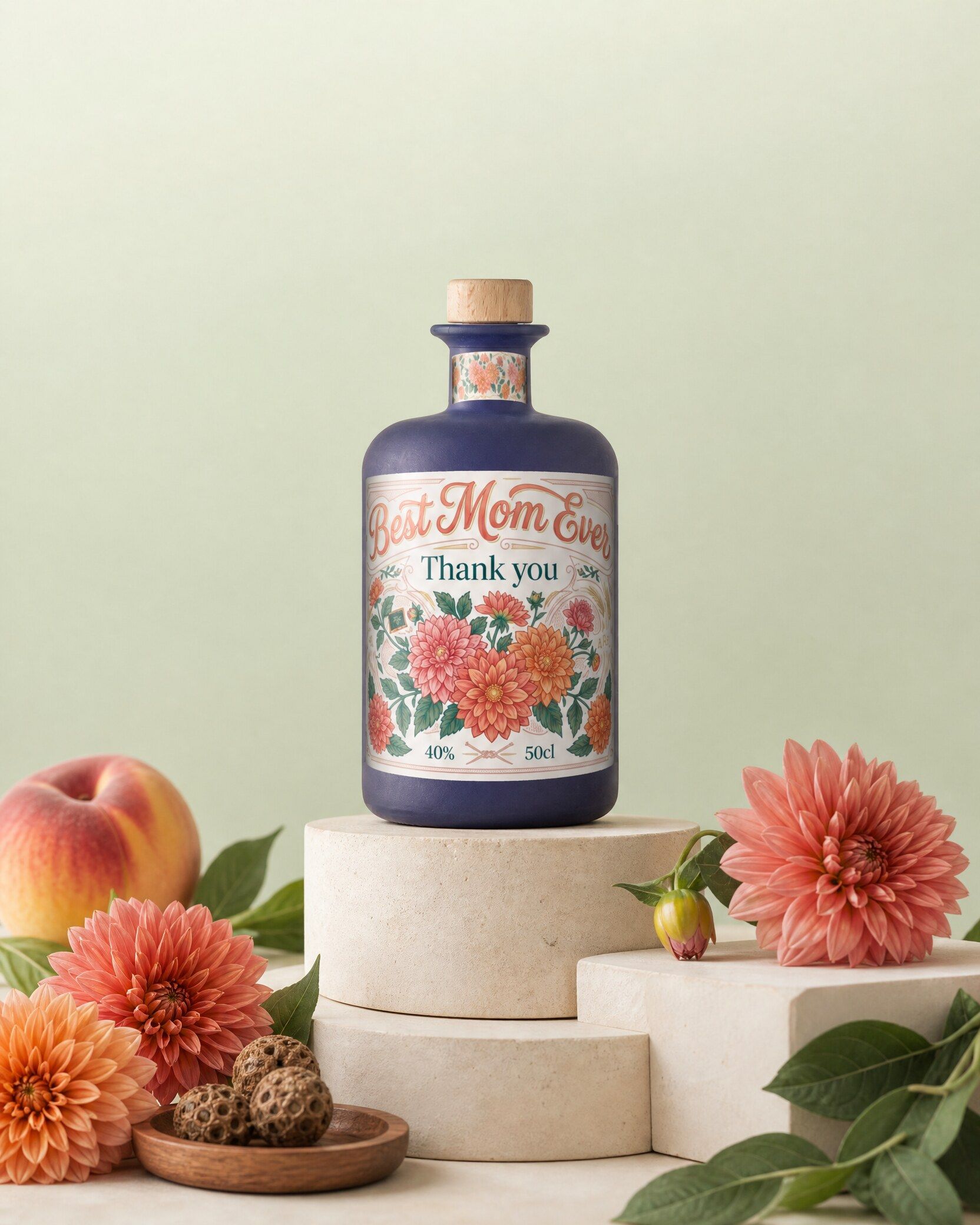 Gepersonaliseerde wodka als moederdagcadeau
