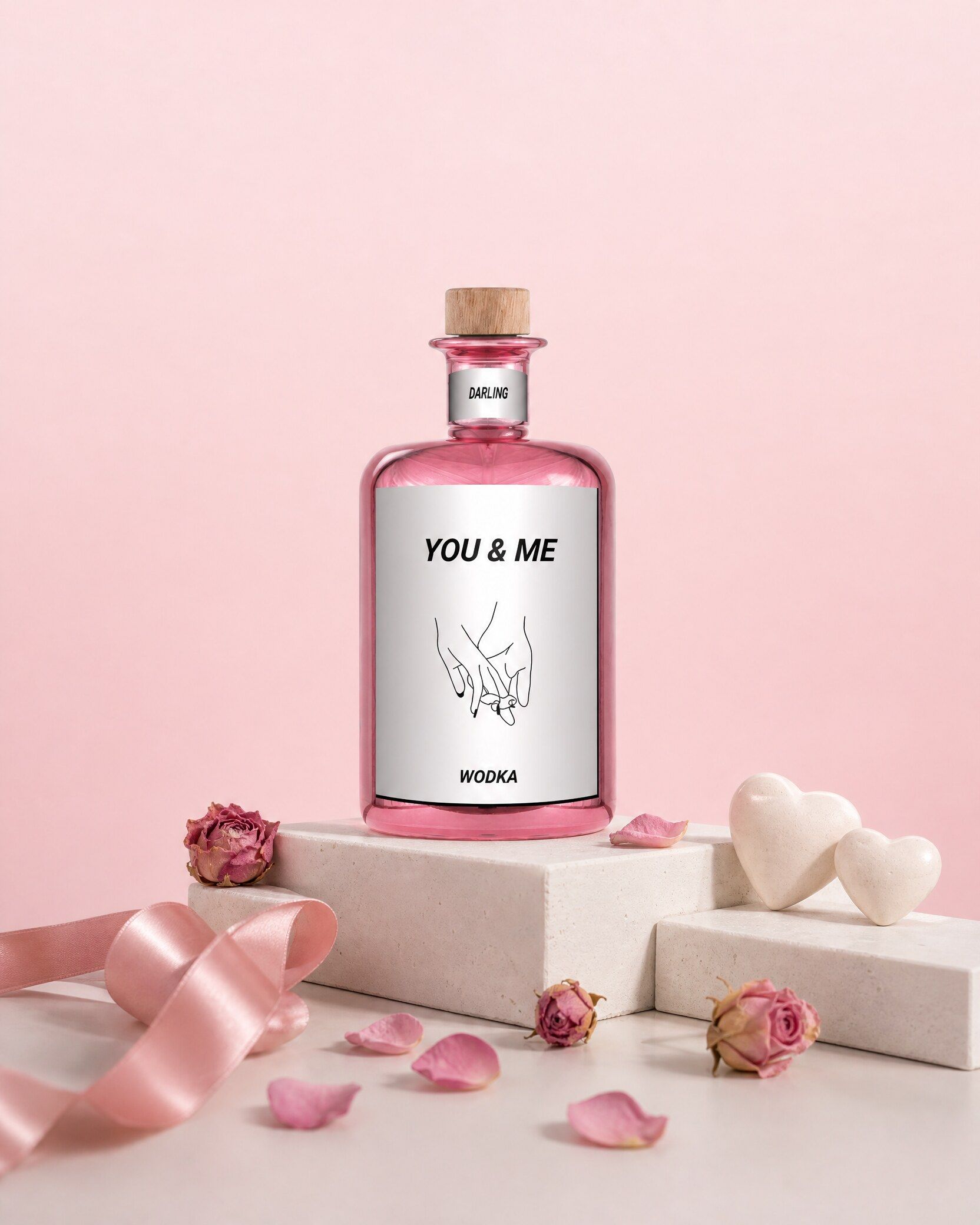 Gepersonaliseerde wodka als liefdescadeau