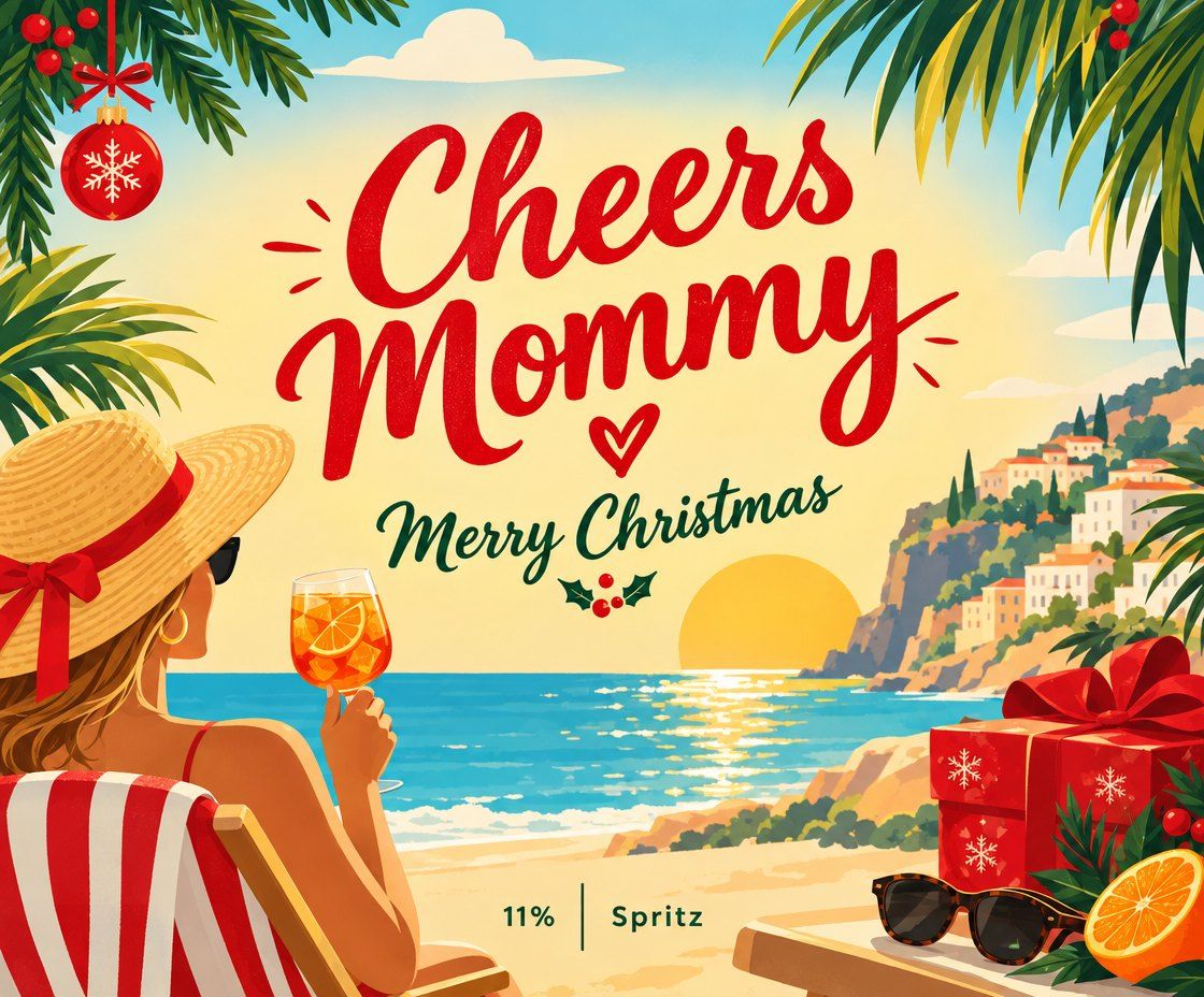 AI-label kerstcadeau-mama
