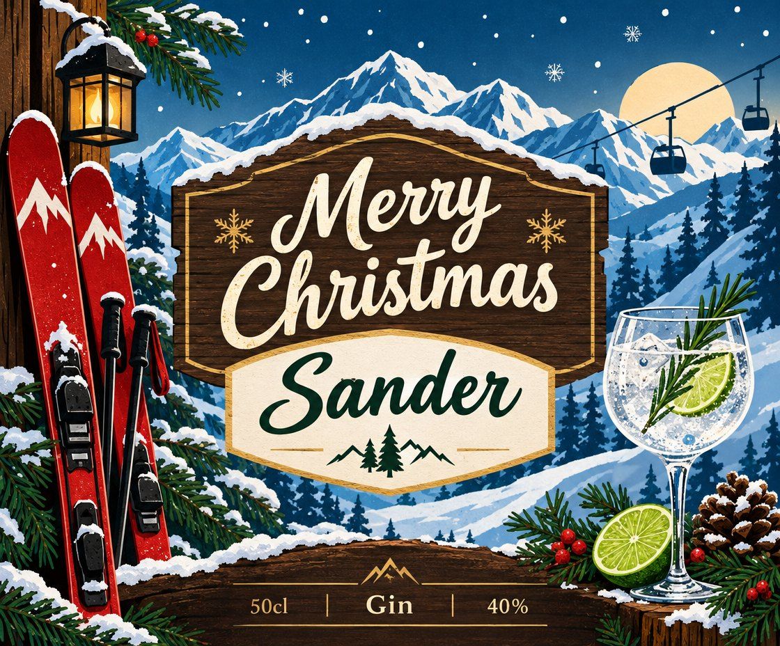 AI-label kerstcadeau-man