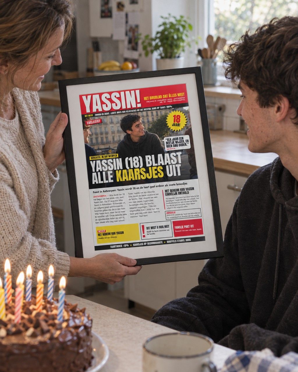 Gepersonaliseerde Krant Fotokader