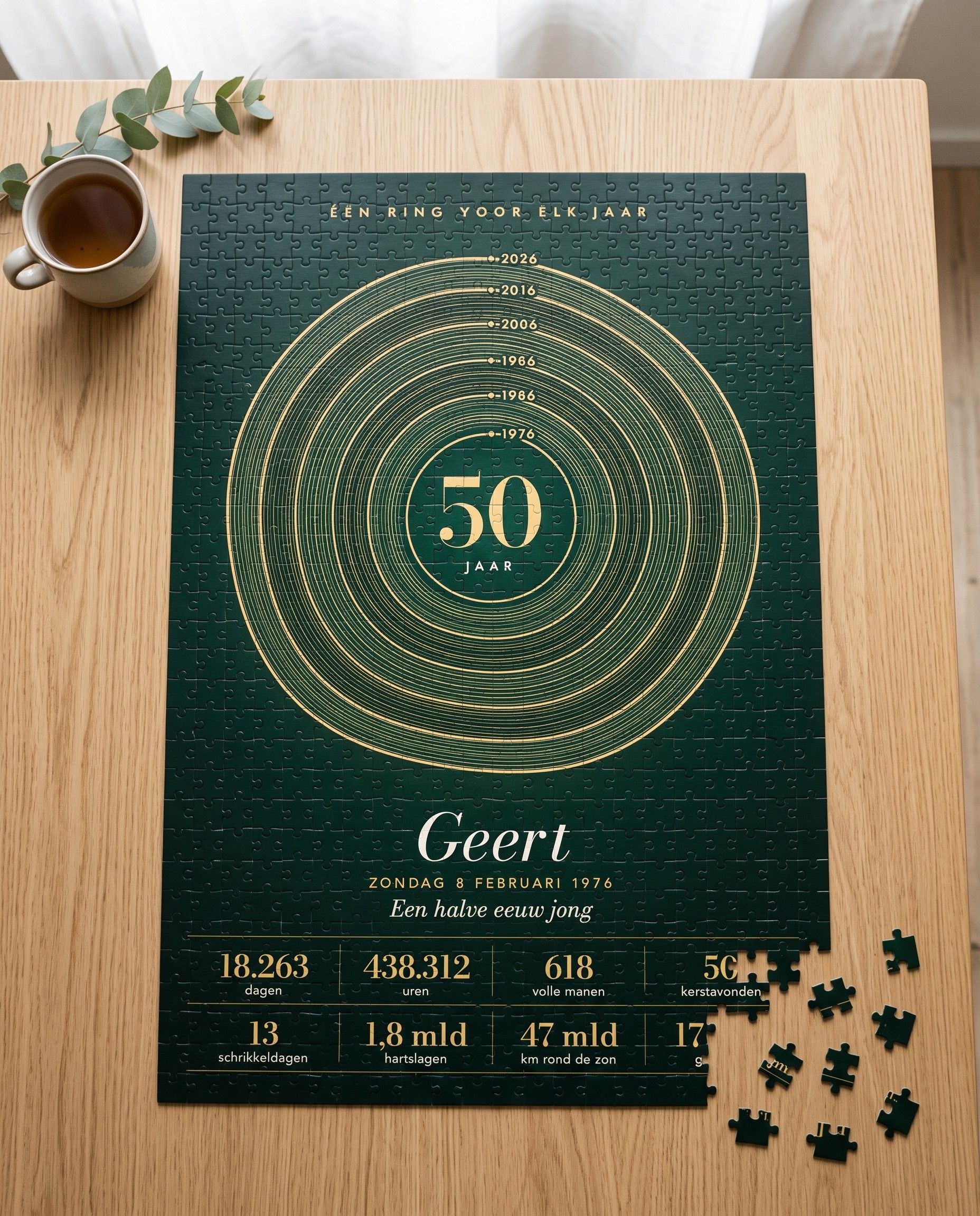 Leeftijd in Getallen Puzzel