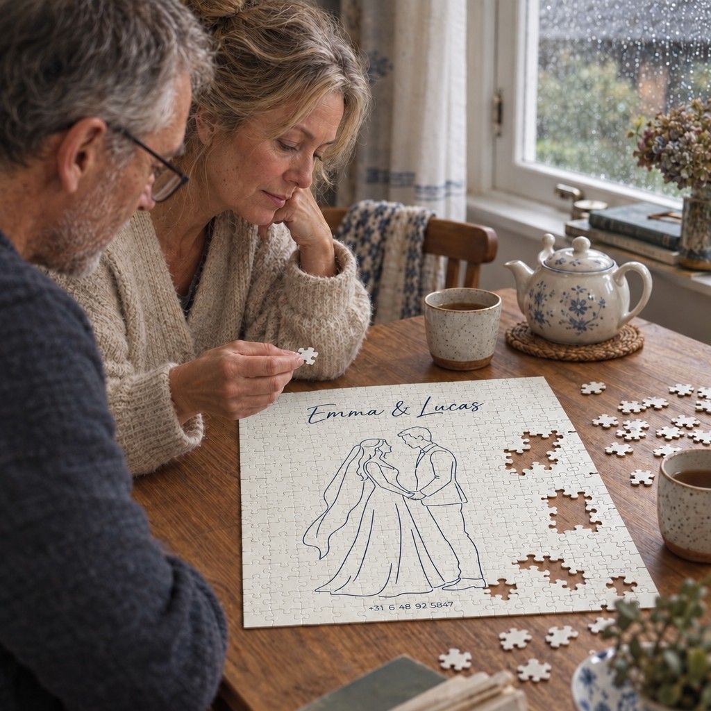 Lijntekening Puzzel