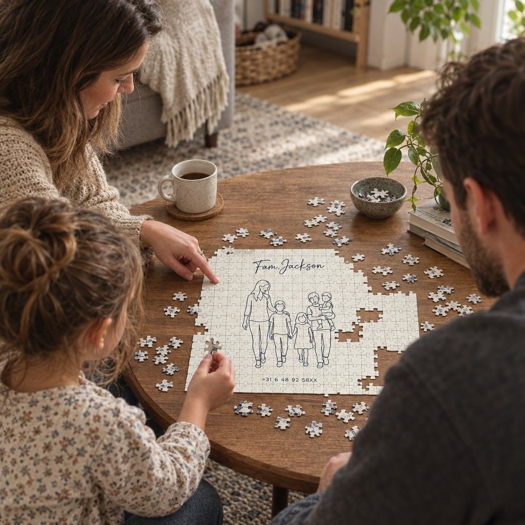 Lijntekening Puzzel