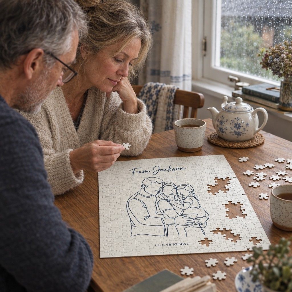 Lijntekening Puzzel