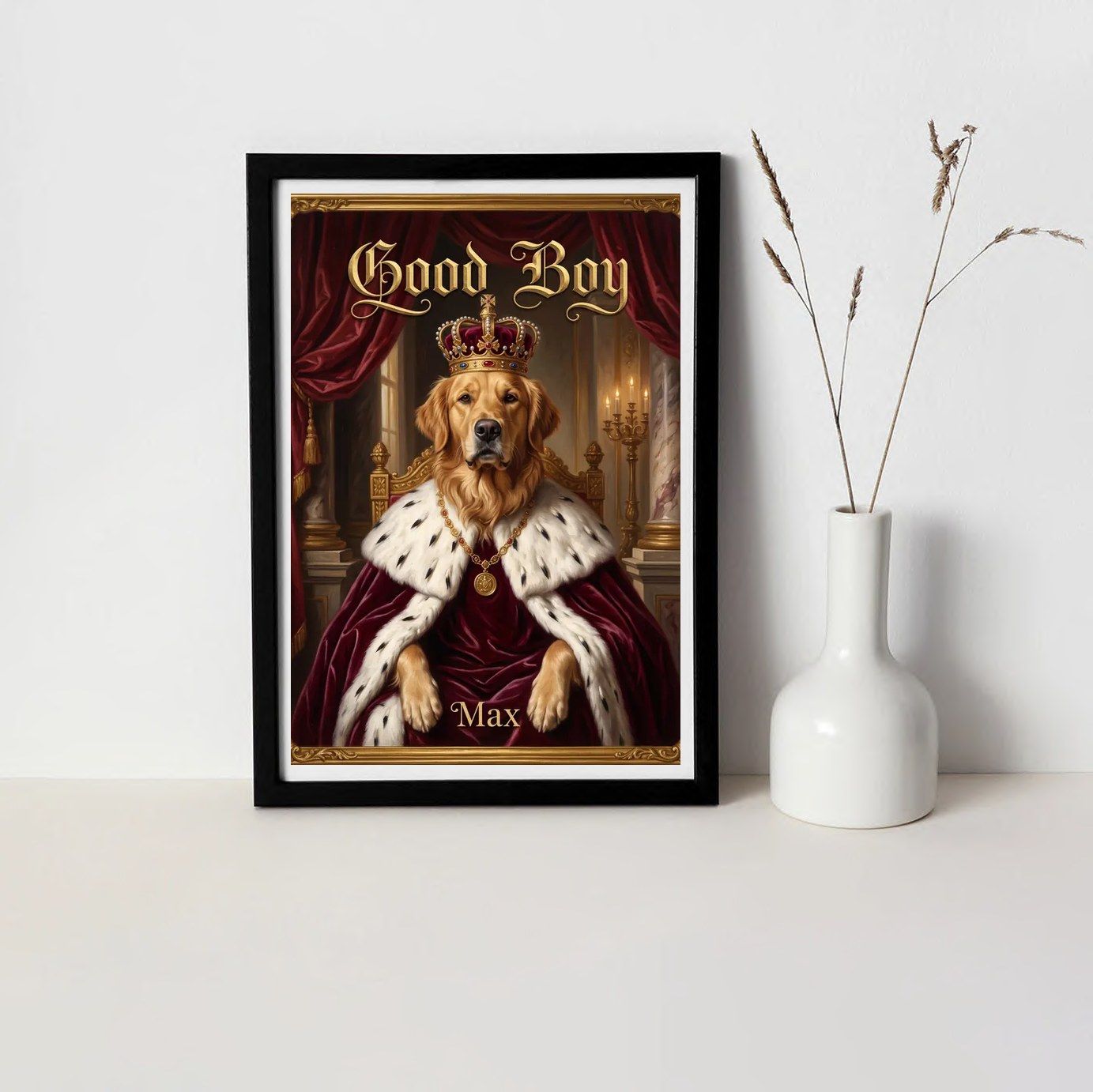 makeyour themaproduct hp frame royal dog