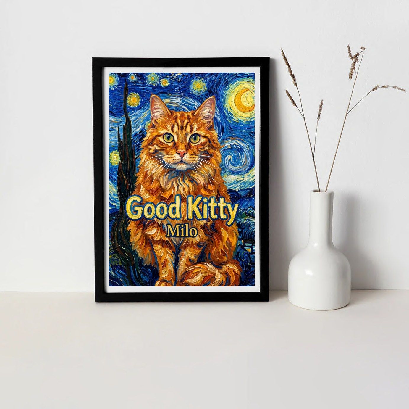 makeyour themaproduct hp frame vangogh cat