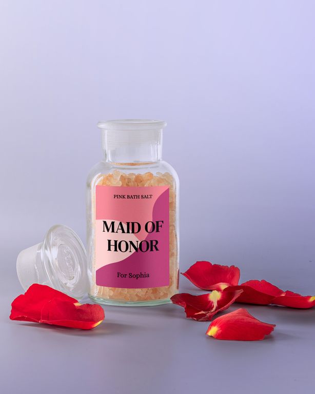 Gepersonaliseerd Badzout als Wil Je Mijn Getuige Zijn Cadeau