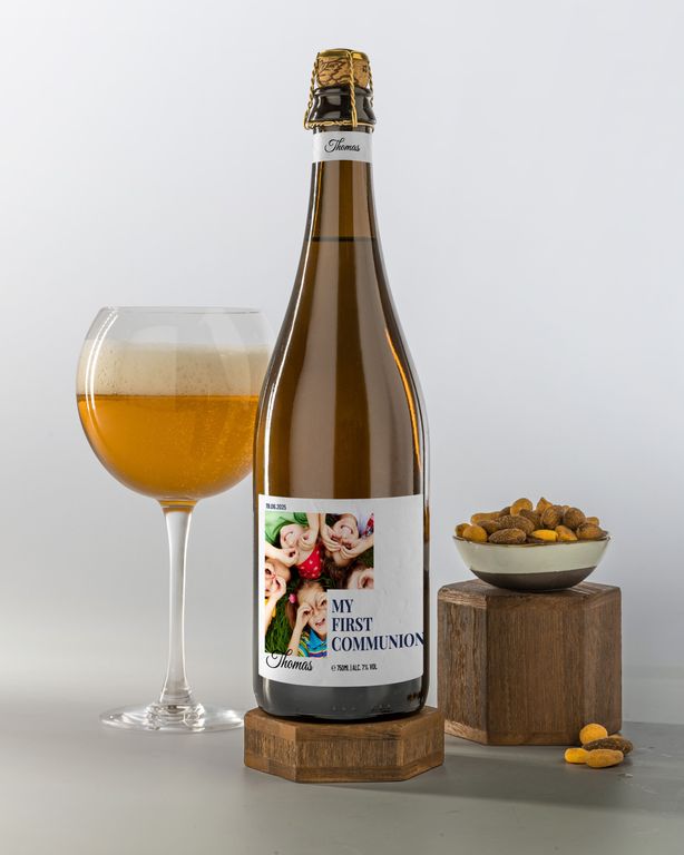 Gepersonaliseerd Bier als Communie Bedankje