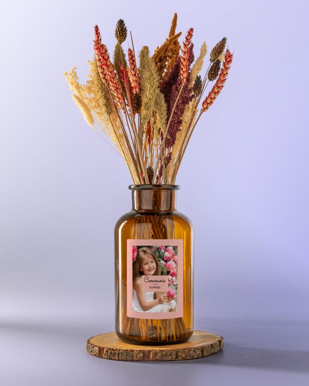 Gepersonaliseerd Bloemenvaasje als Communie Bedankje