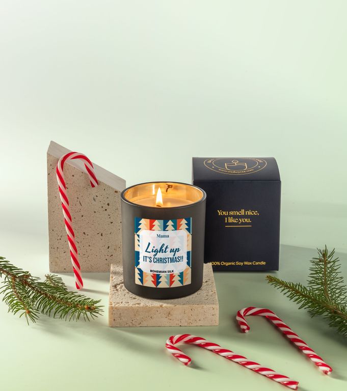 Gepersonaliseerd Kaars als Kerstcadeau