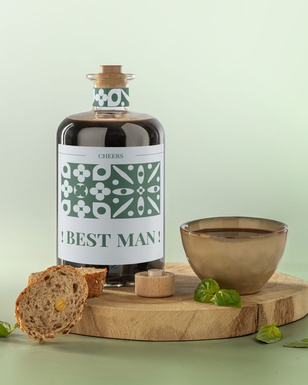 Gepersonaliseerde Balsamico als Wil Je Mijn Getuige Zijn Cadeau