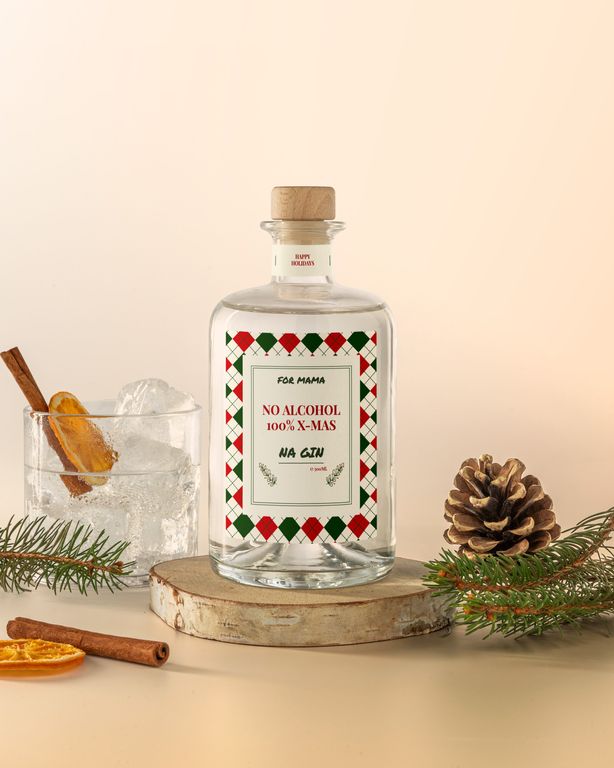 Gepersonaliseerde NA Gin  als Kerstcadeau